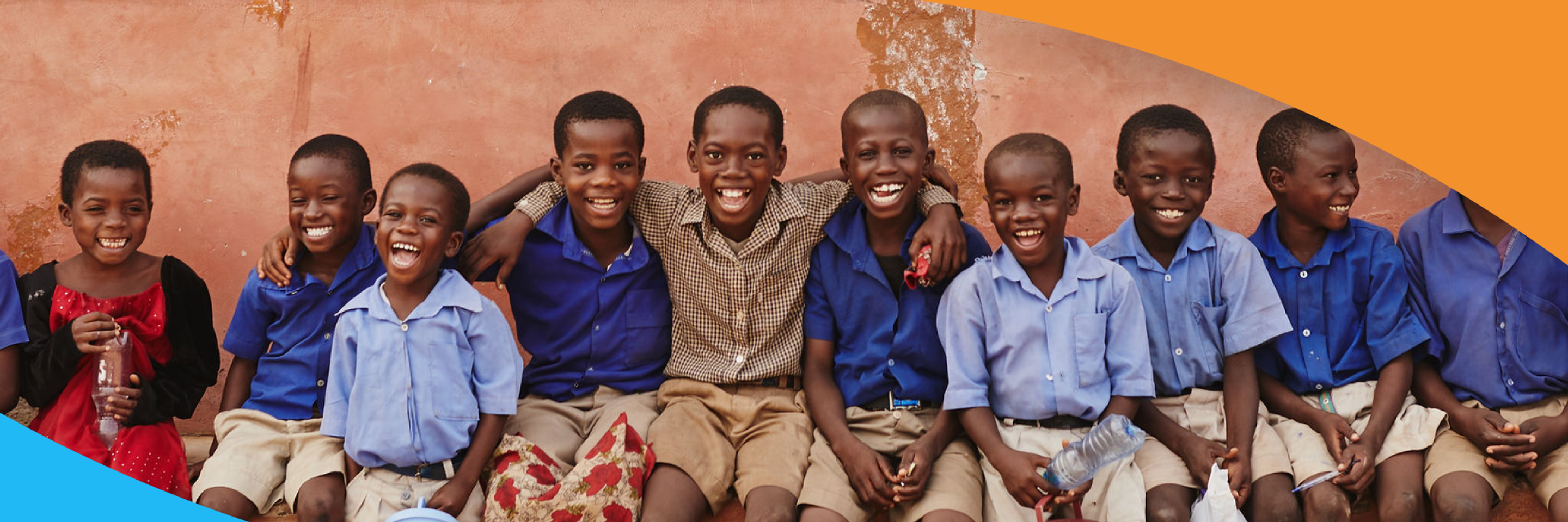 Group of happy children