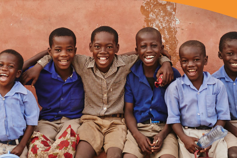 Group of happy children