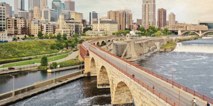 City landscape of Minneapolis