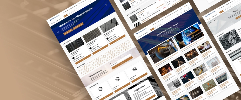 Snapshot of metalcenter's website