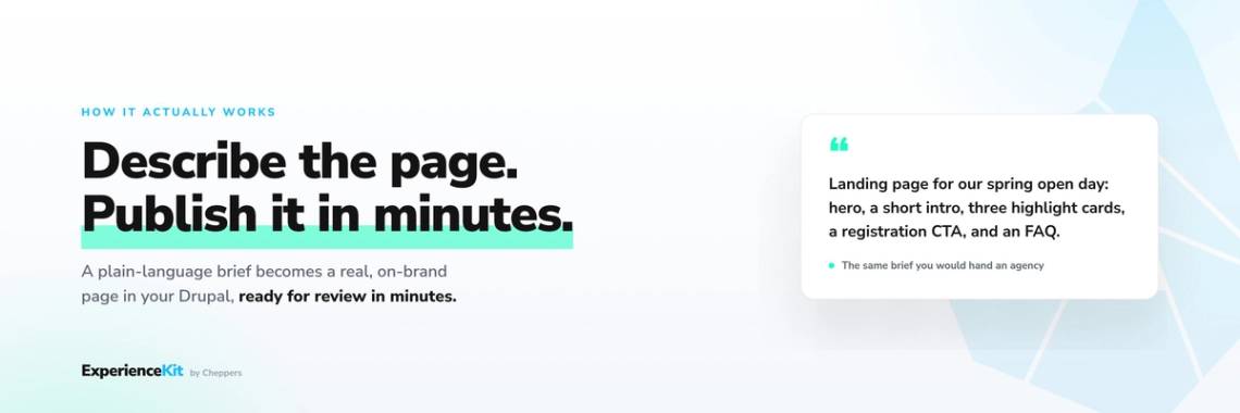 From brief to page