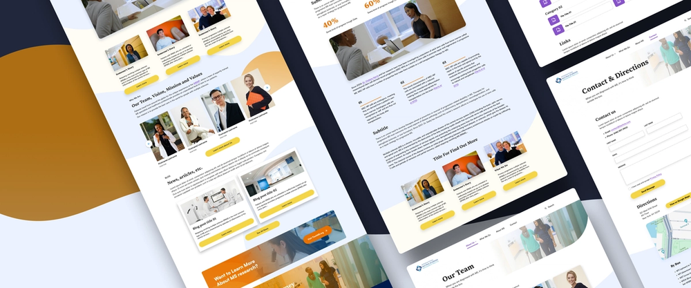 Snapshots of the website