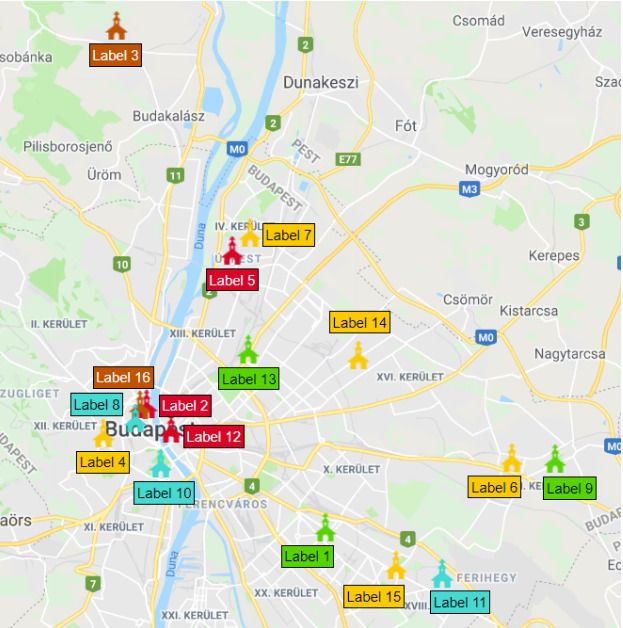 Google Map With Labelled Markers | Cheppers