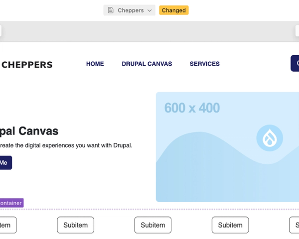 Drupal Canvas Cheppers SDC