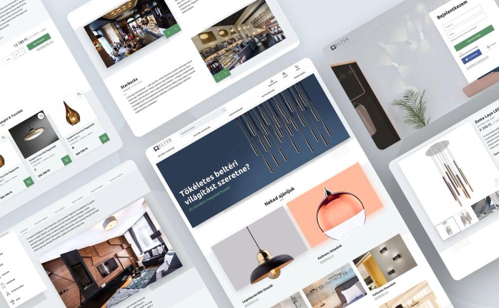 Elter webáruház design