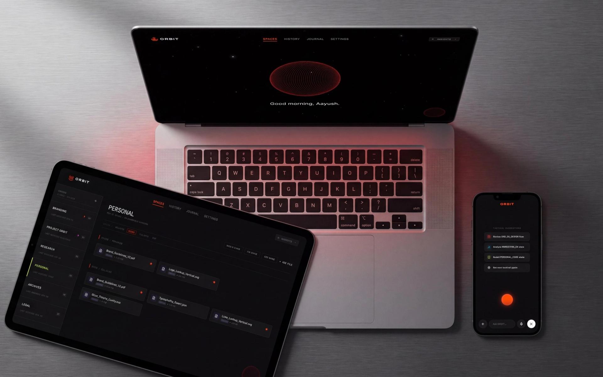 Desktop, tablet and phone together