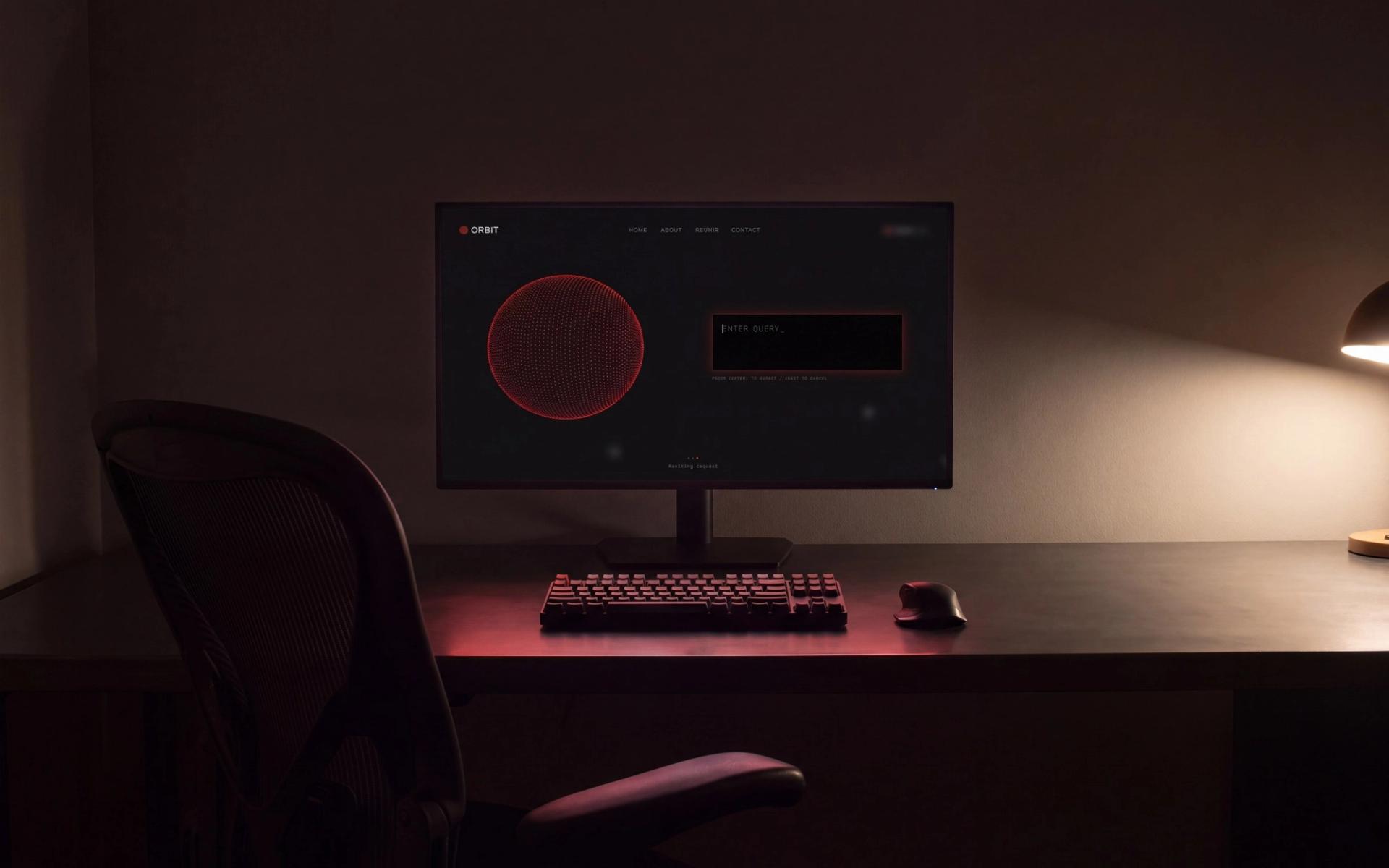 The desk it was built for