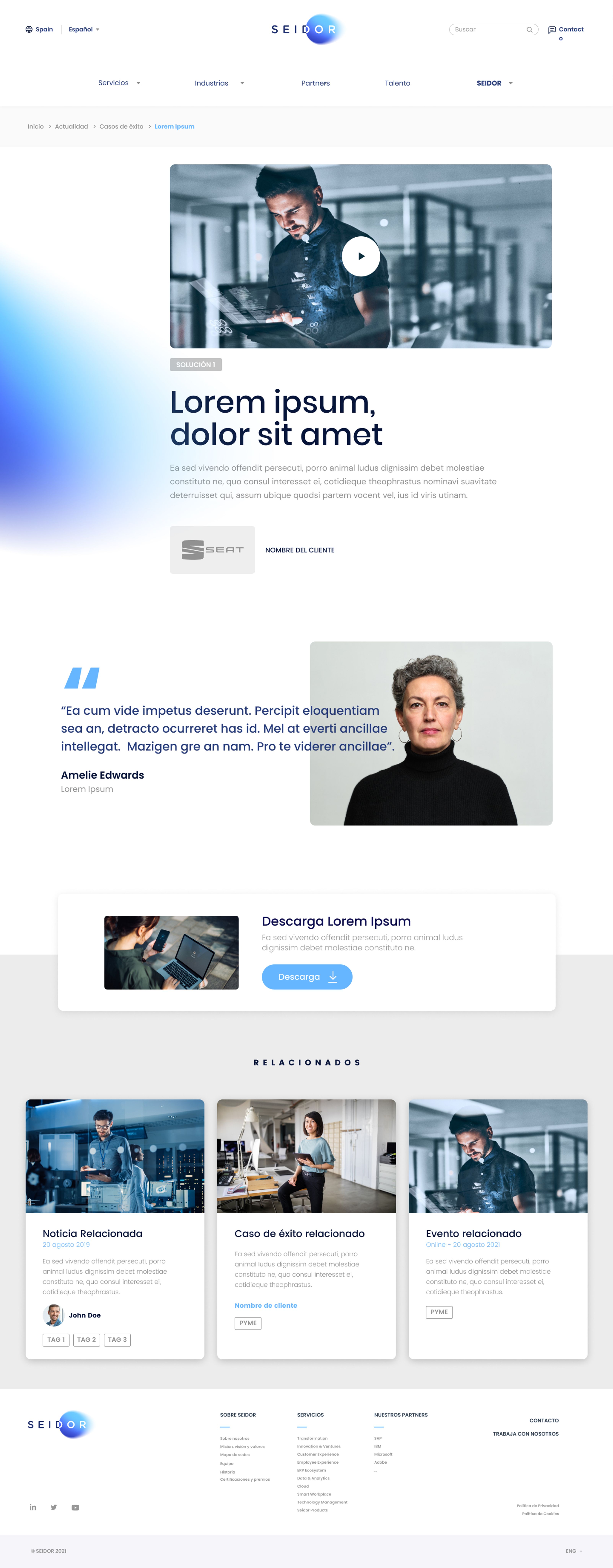 Seidor Detalle de Caso de Éxito