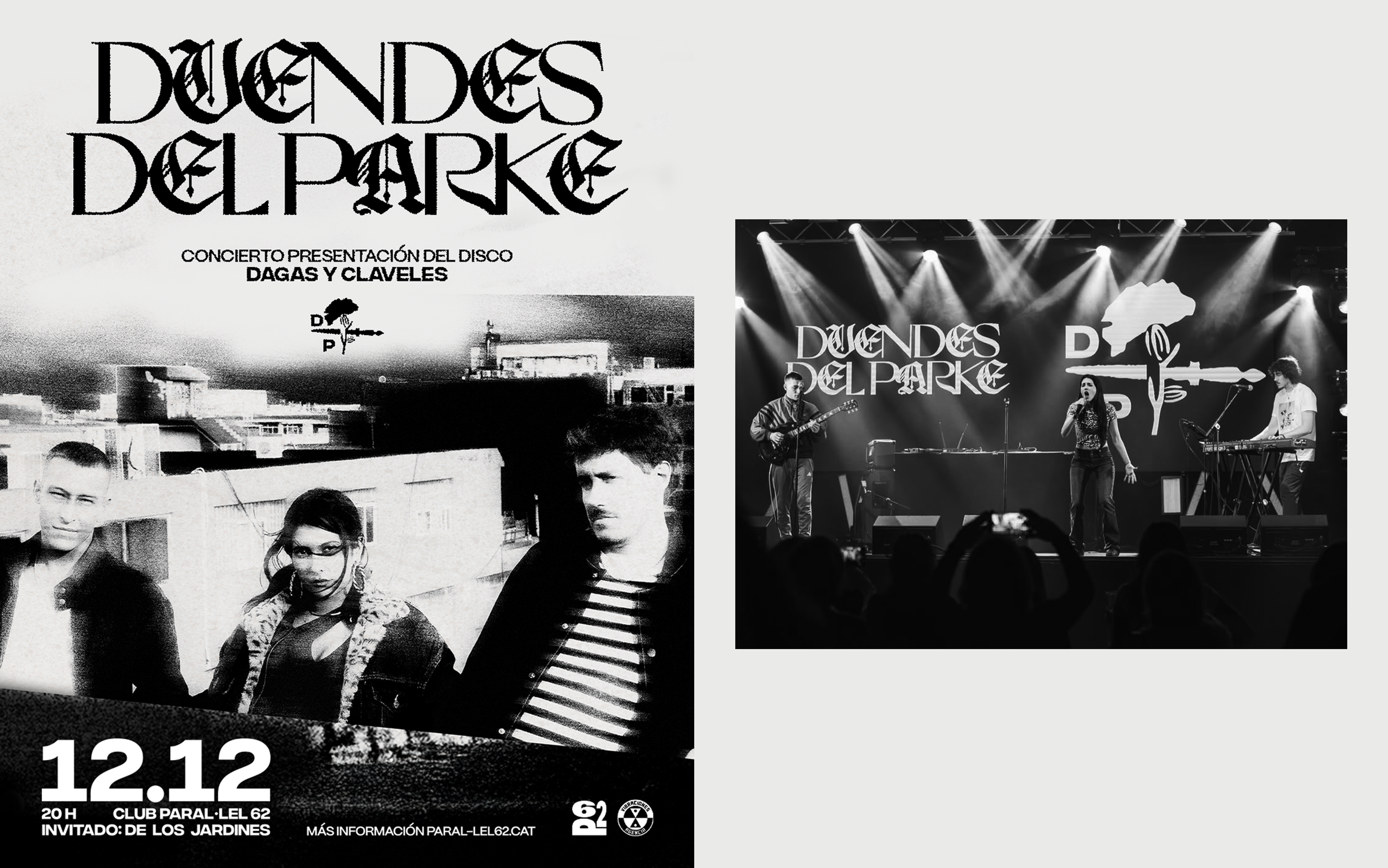 Poster for their first concert at Parallel 62 Barcelona