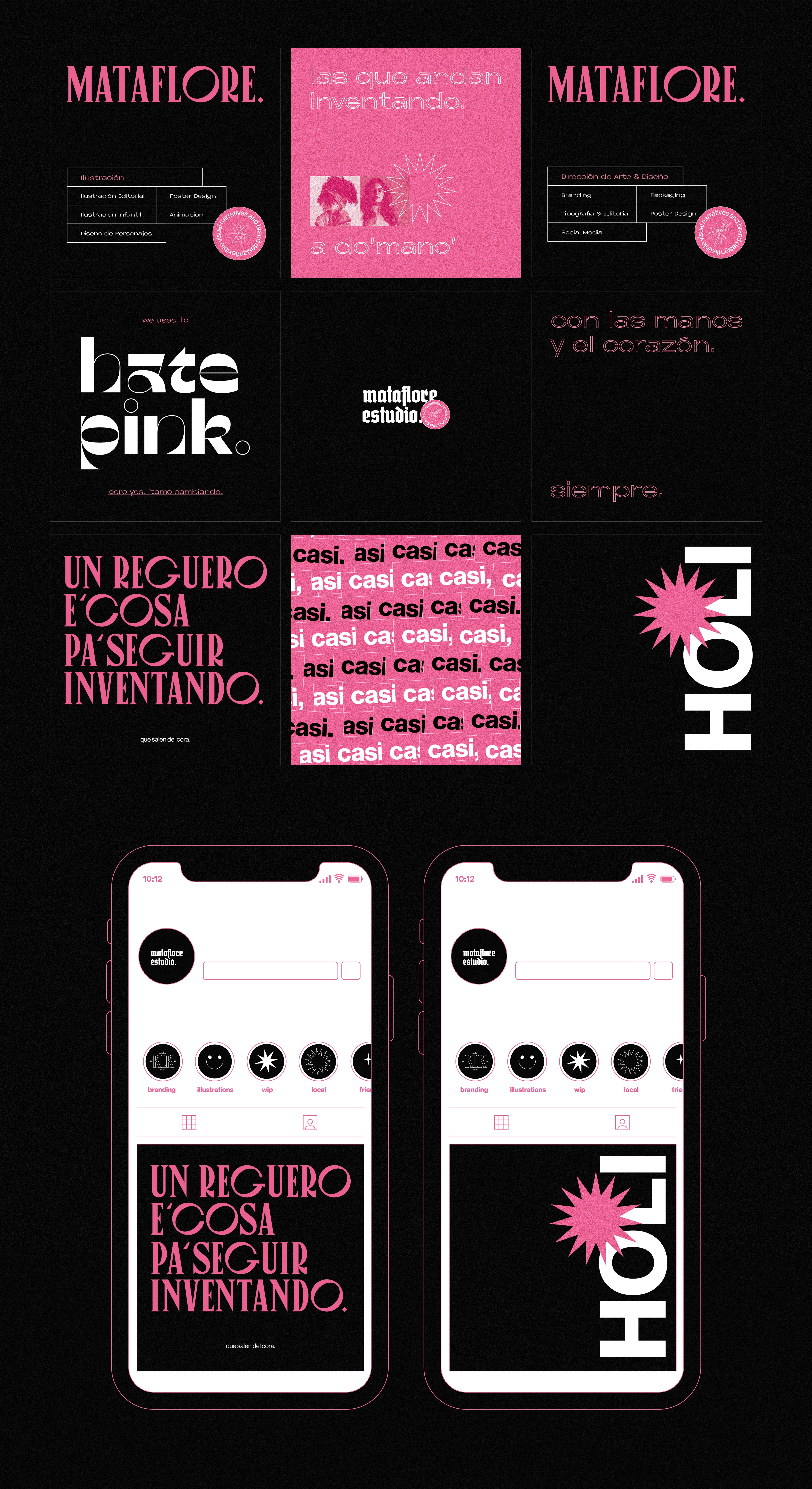 Mataflore Social Media Posts & Mockups