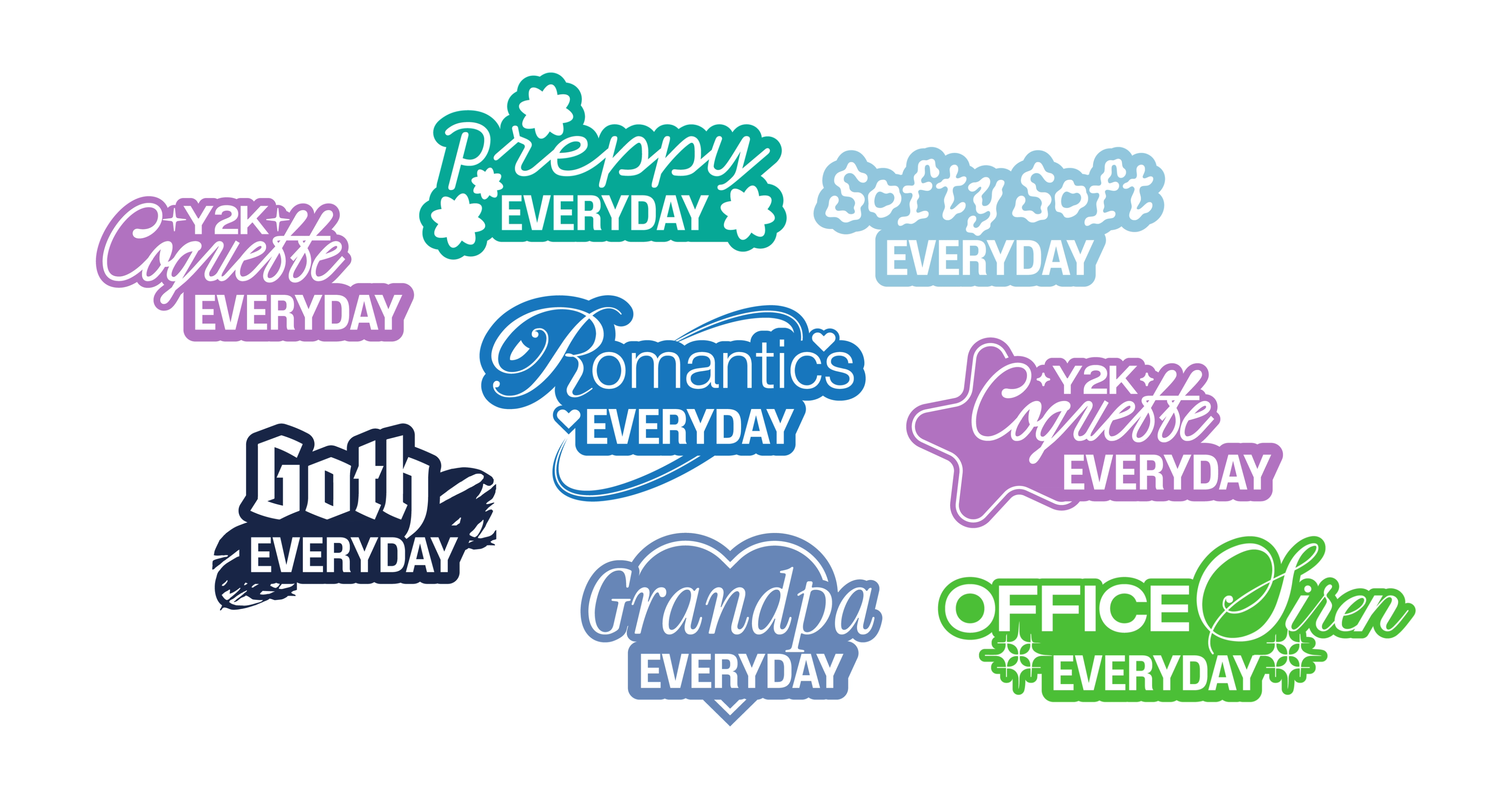 Stickers for social media assets