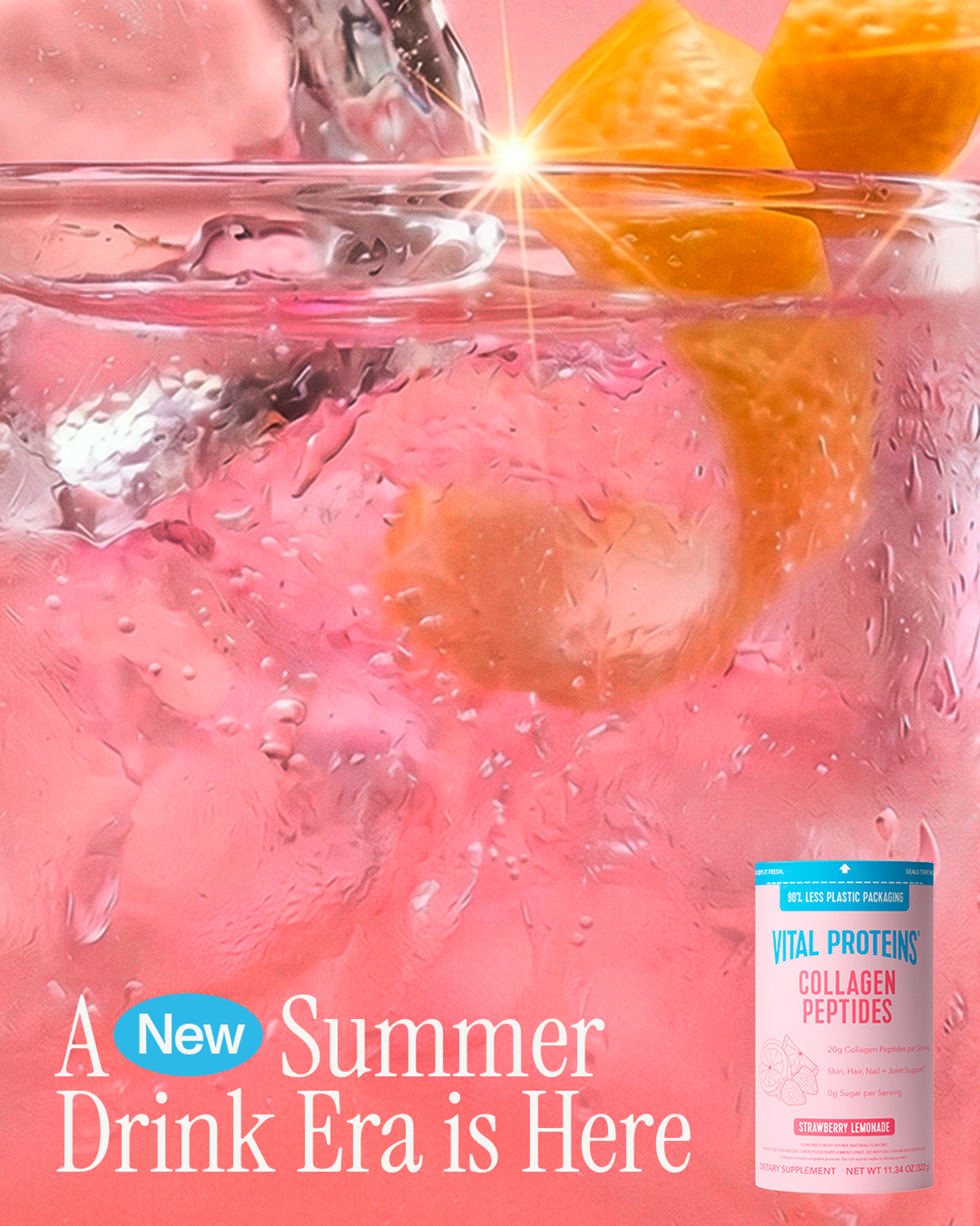Vital Proteins Strawberry Lemonade Collagen Peptides Recipe