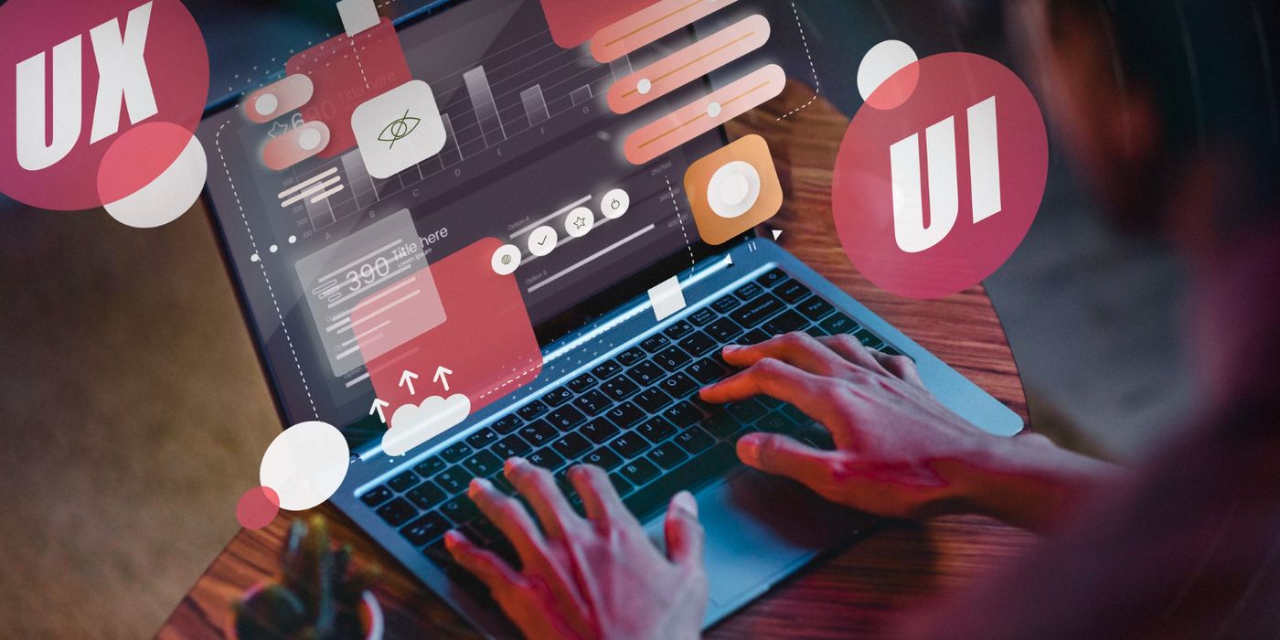 Ui et ux representations avec laptop