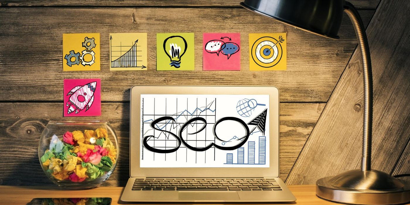 laptop screen seo word