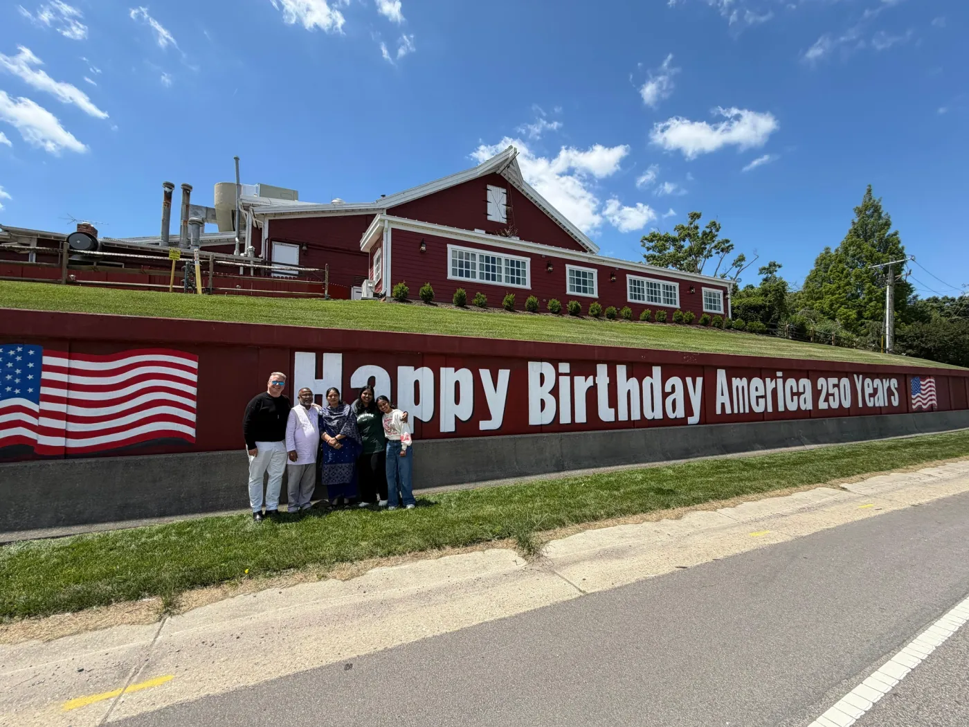 America 250 Mural — With the Family