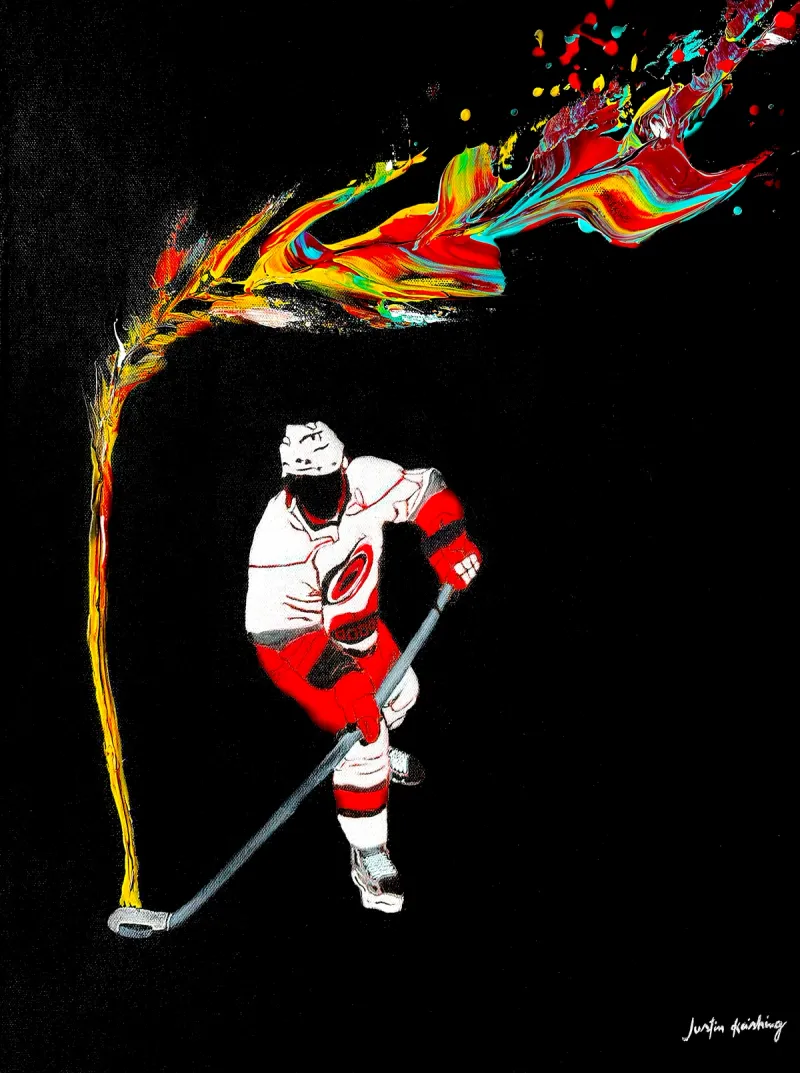 Fiery Hockey Spirit