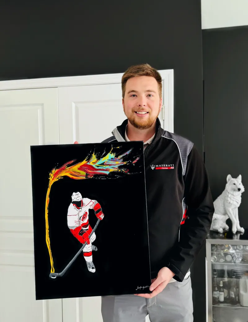 Flaming Hockey Fire