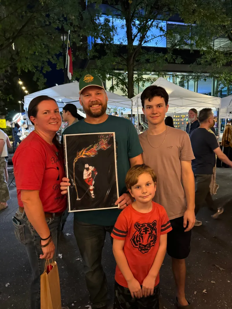 Family Art Fair Moment