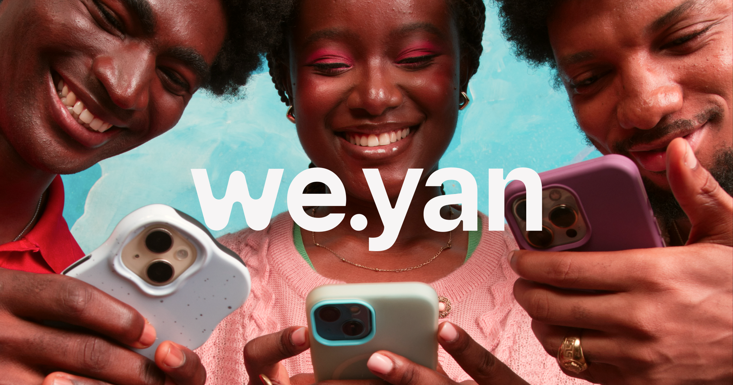 Young people transacting the we.yan app