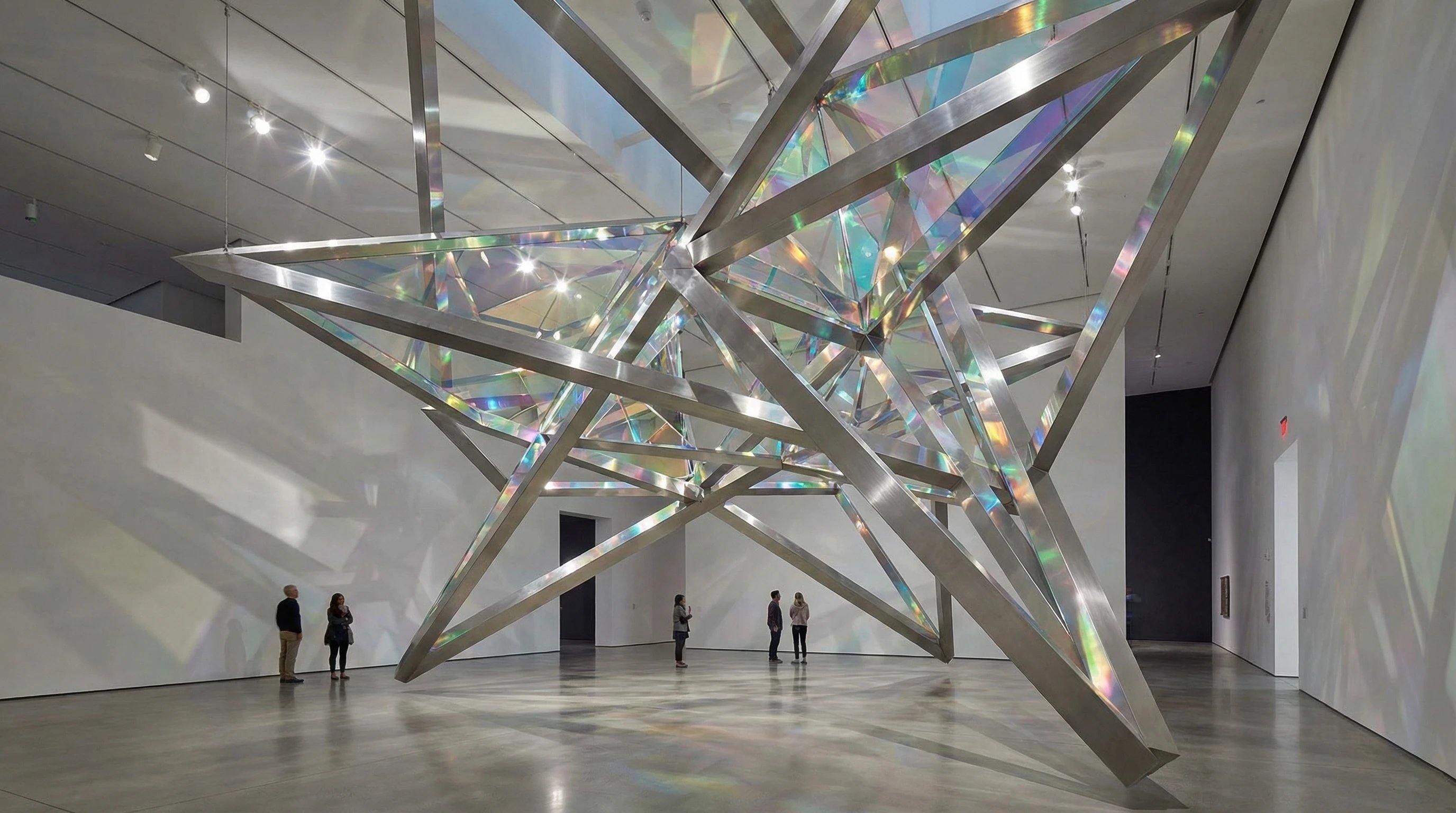 Moderne geometrische installatie