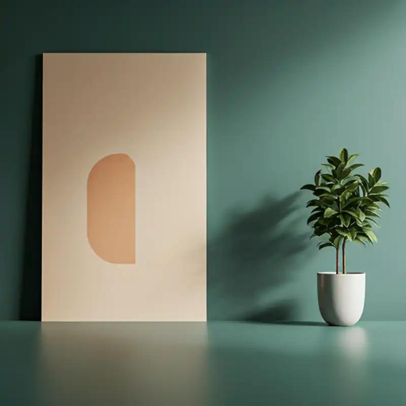 Modern kantoorinterieur met kunst