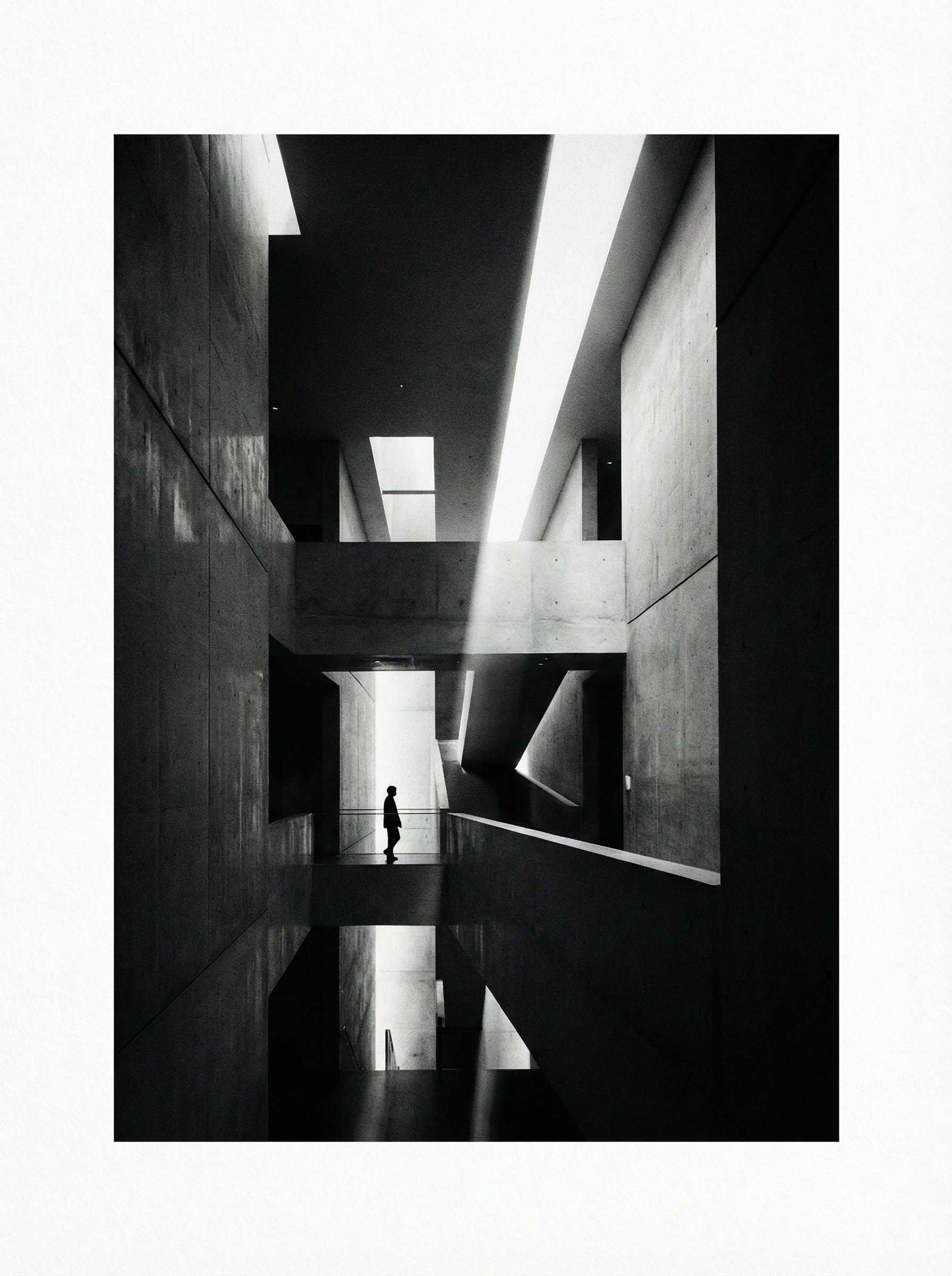 Architecturale zwart-wit foto