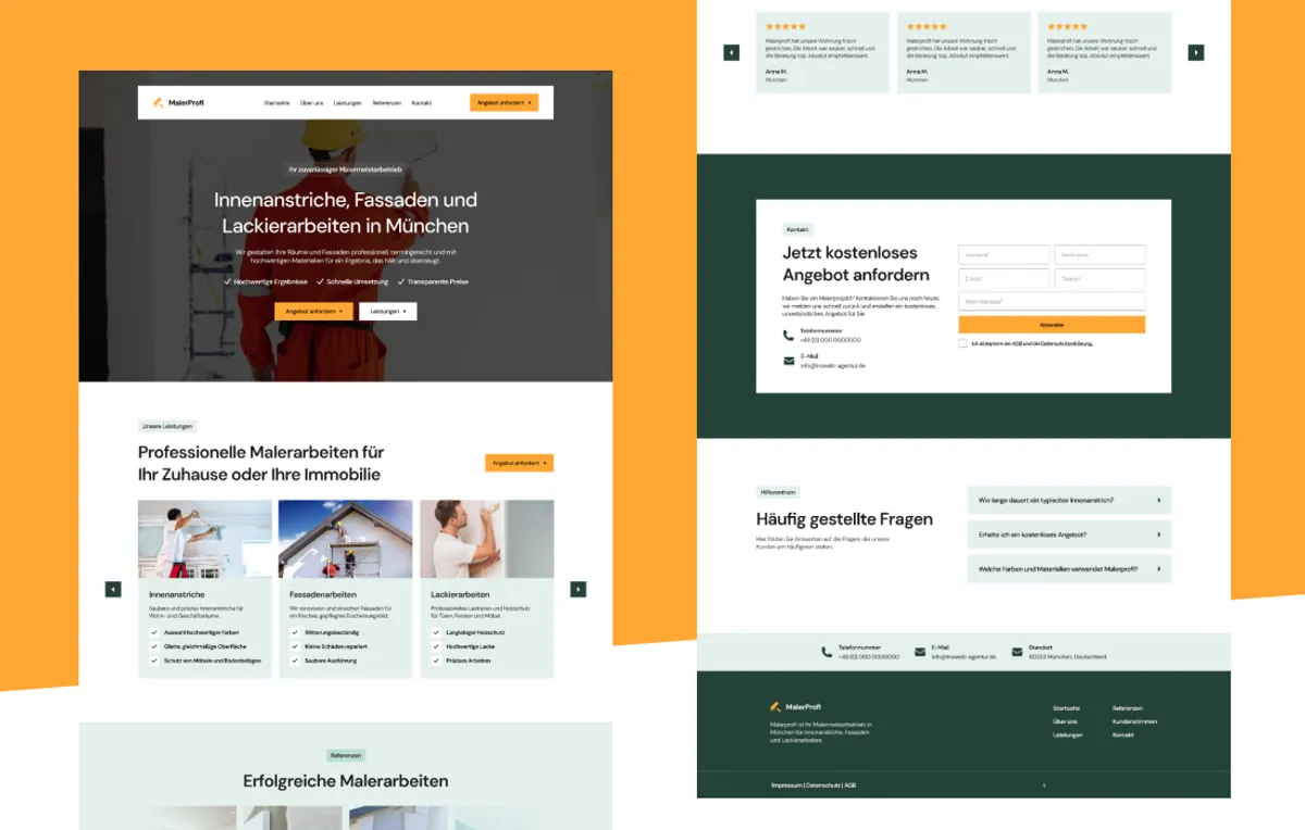 Webdesign für Malerbetriebe