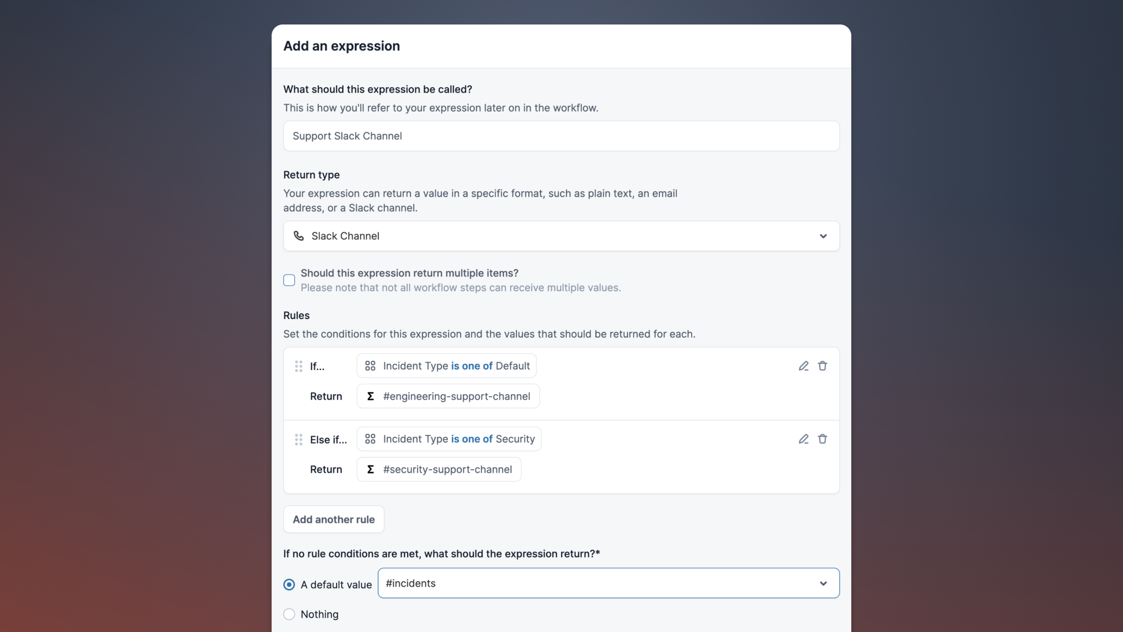 Workflow Expressions
