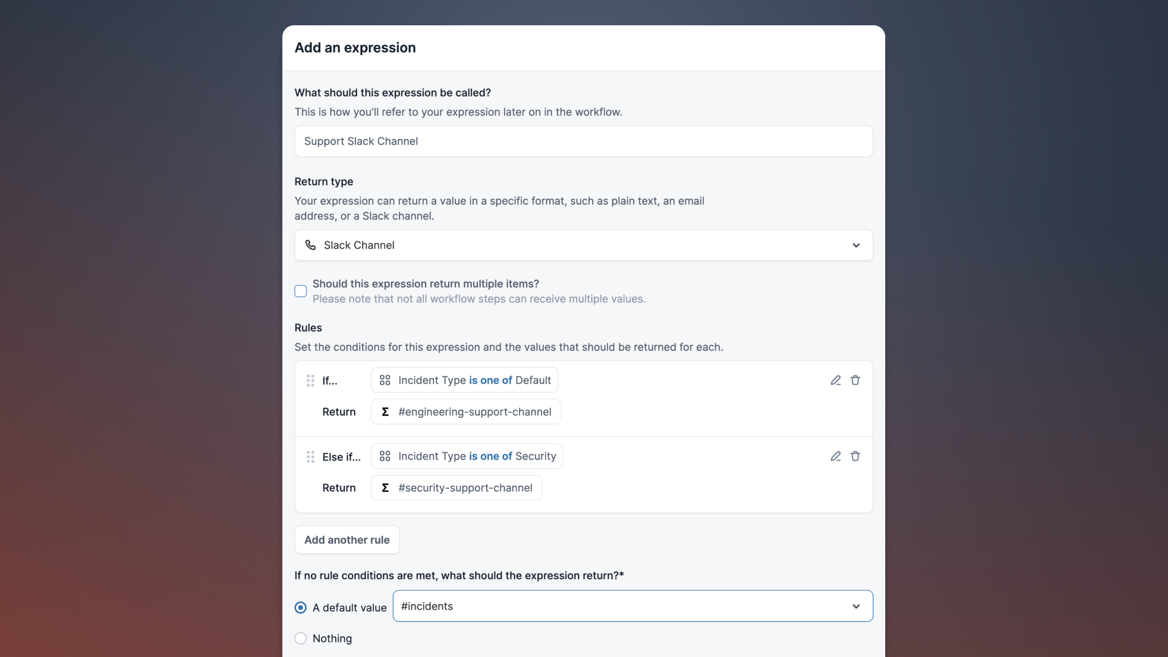Workflow Expressions
