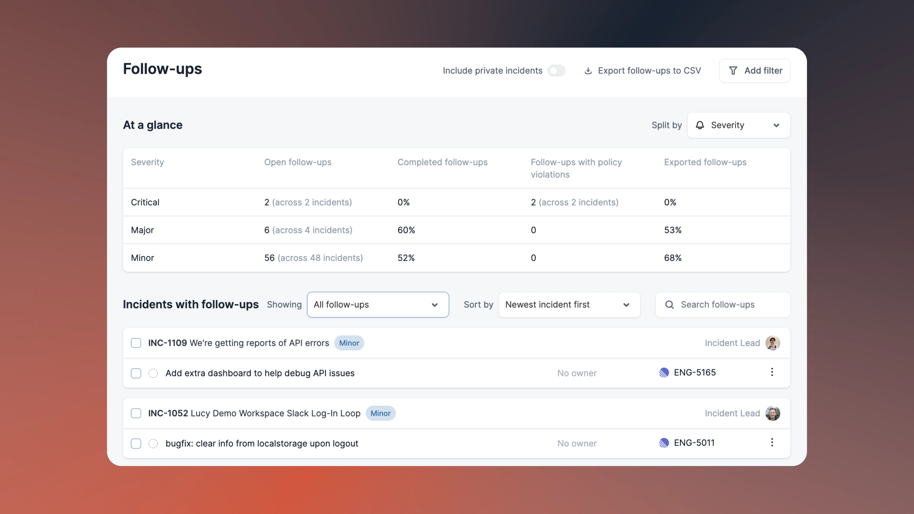 Revamping our follow-ups dashboard