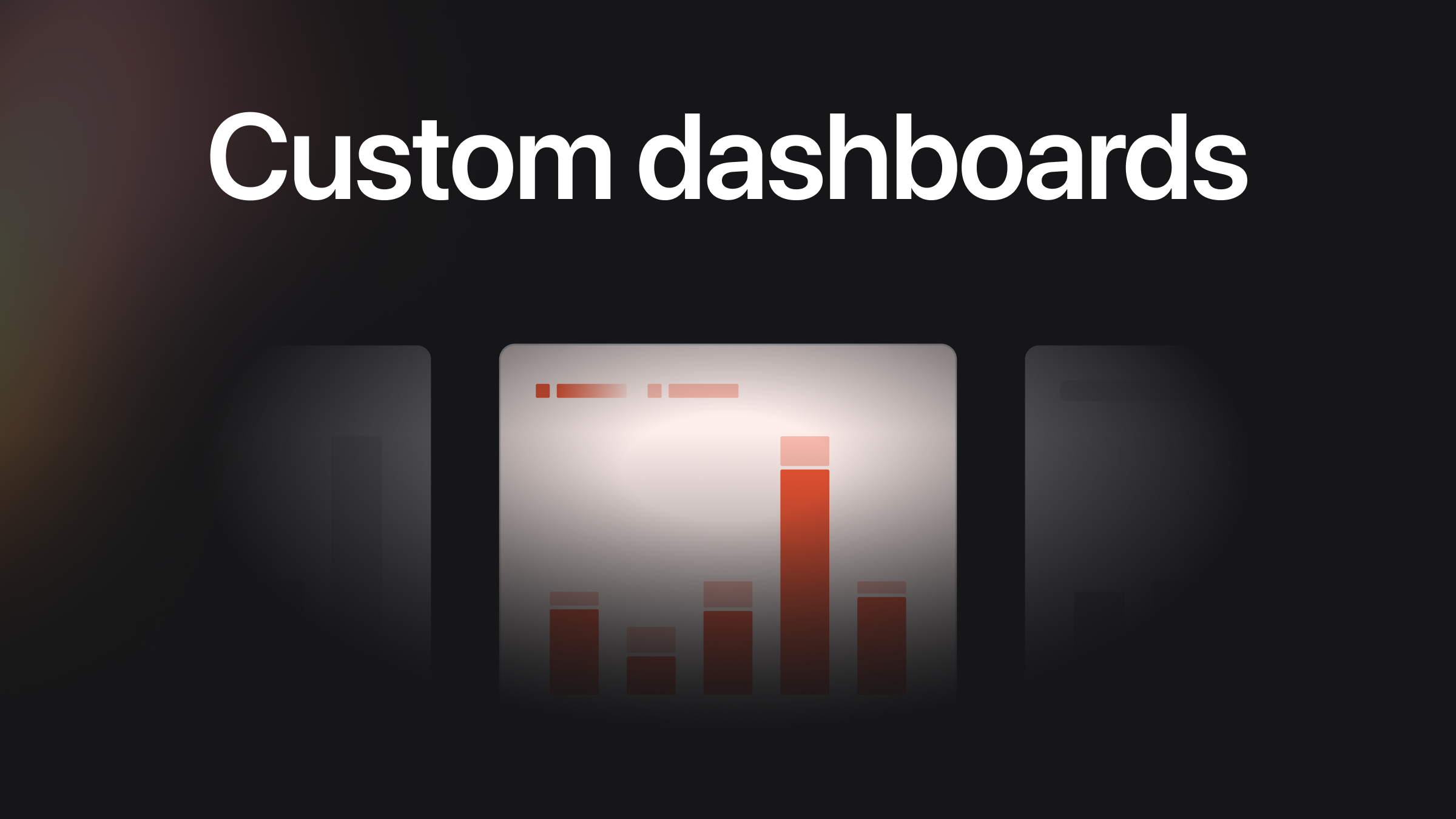Custom dashboards