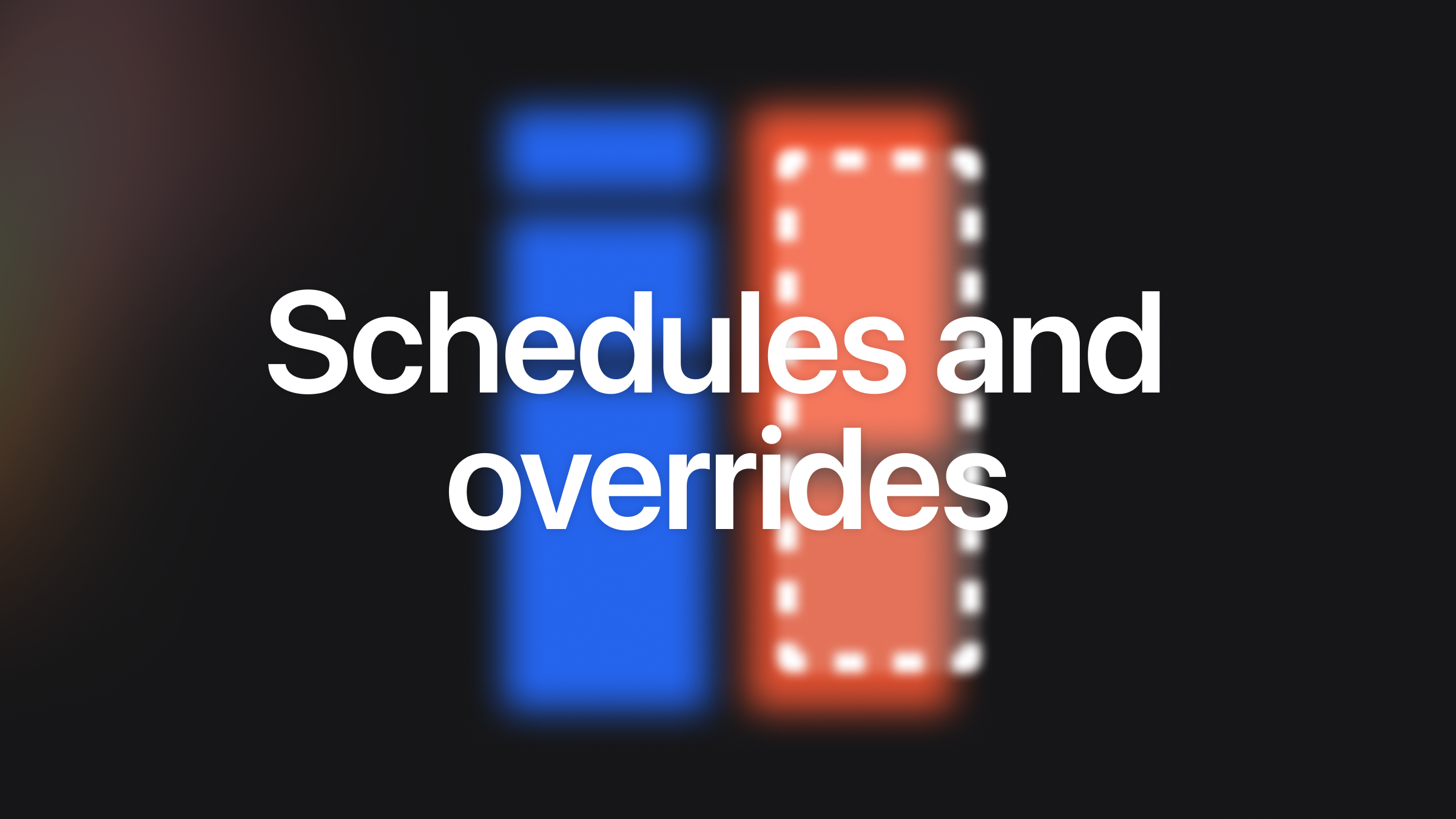 Manage schedules and overrides from your mobile device