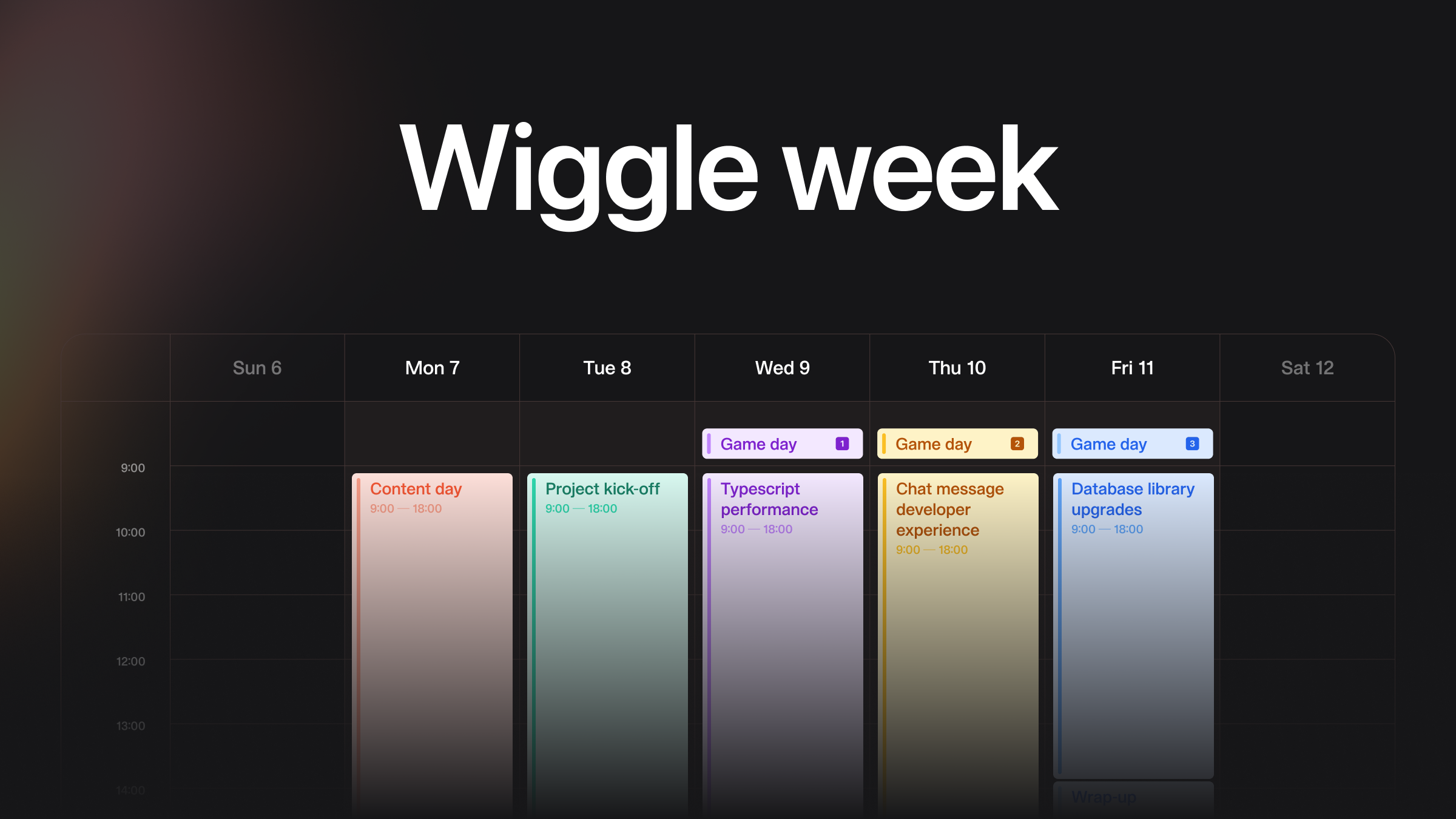 October wiggle week: Platform improvements, game days, and new blog content
