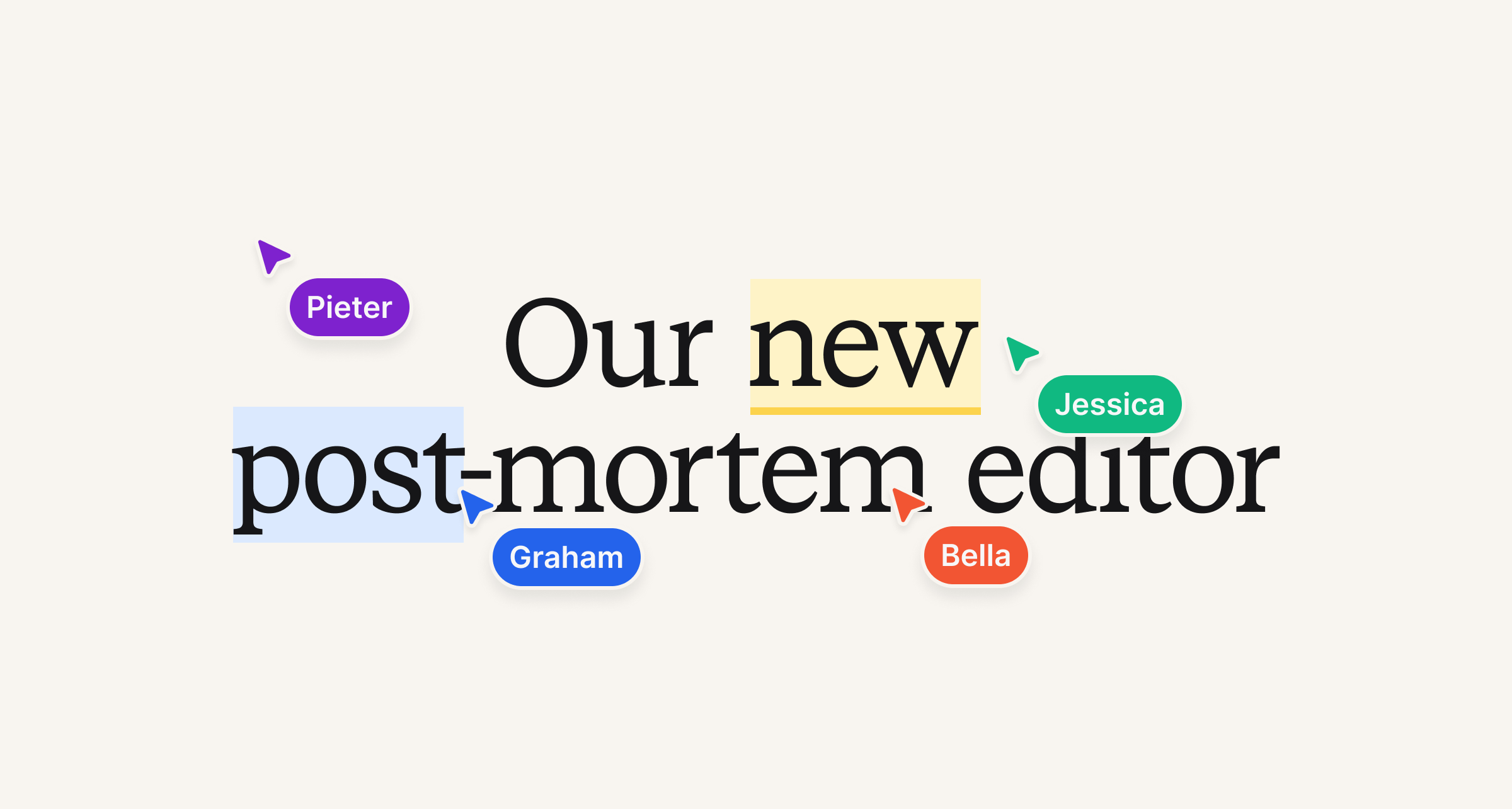 Our new post-mortem editor