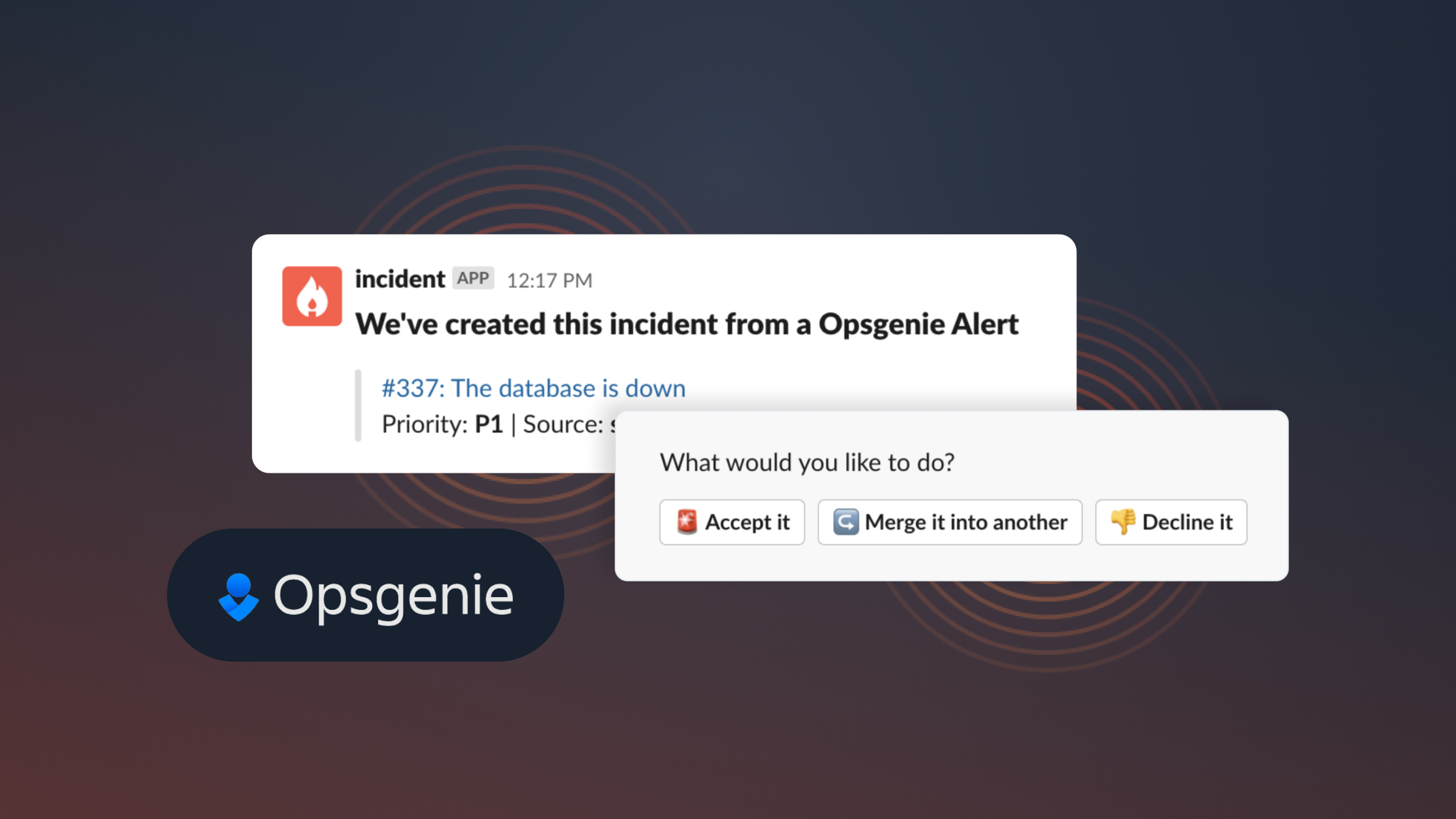 Automatically create incidents from Opsgenie alerts