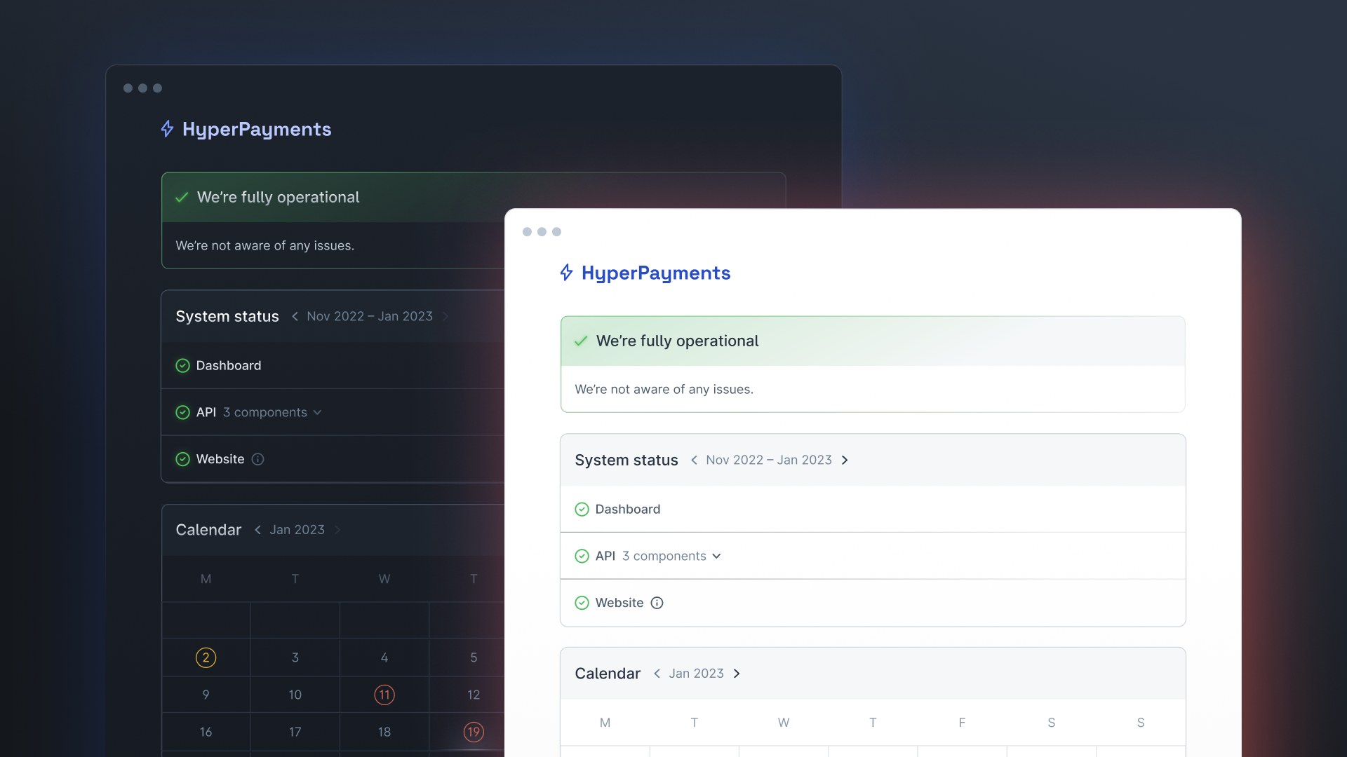 Internal Status Pages