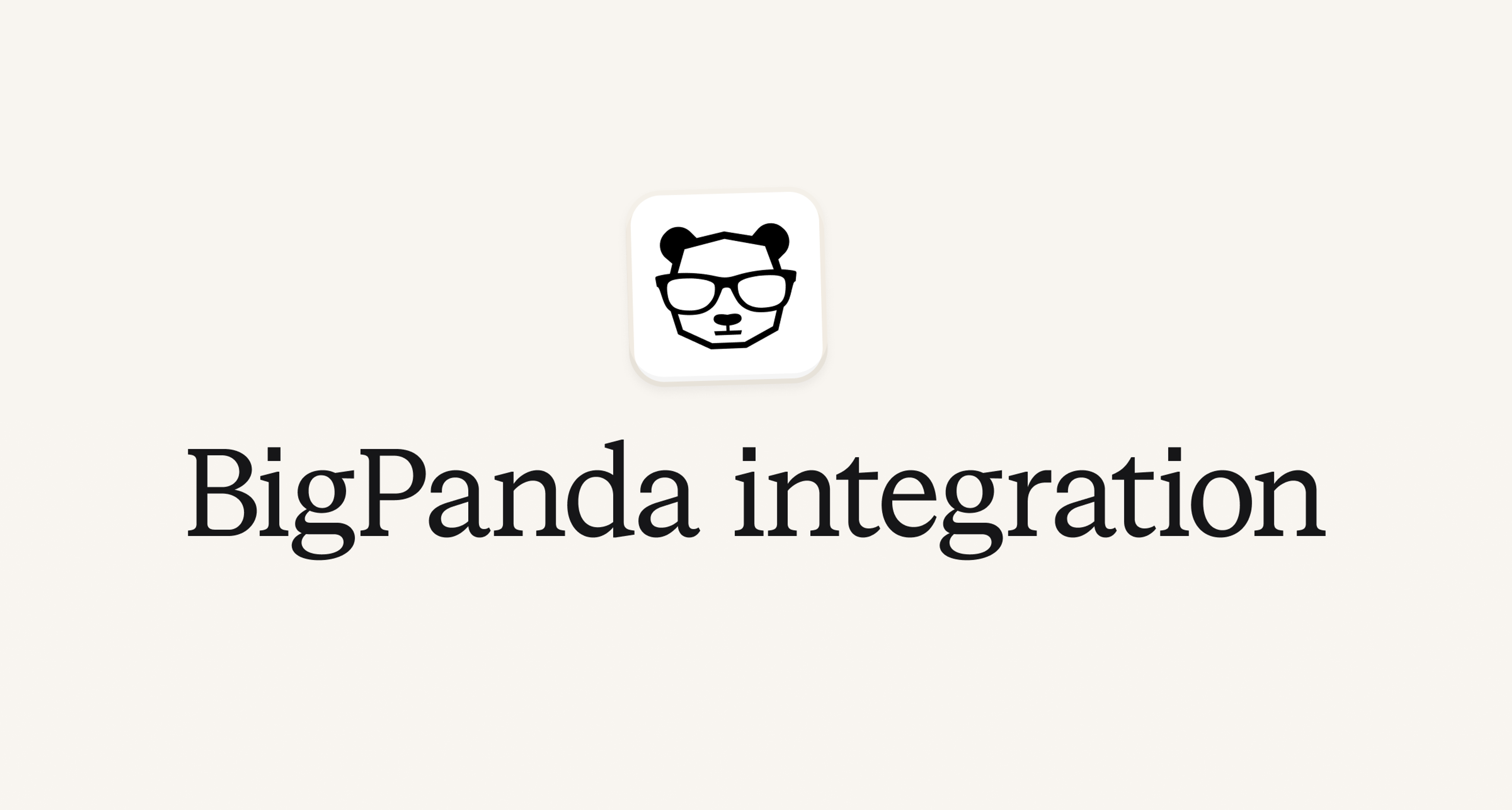 BigPanda integration