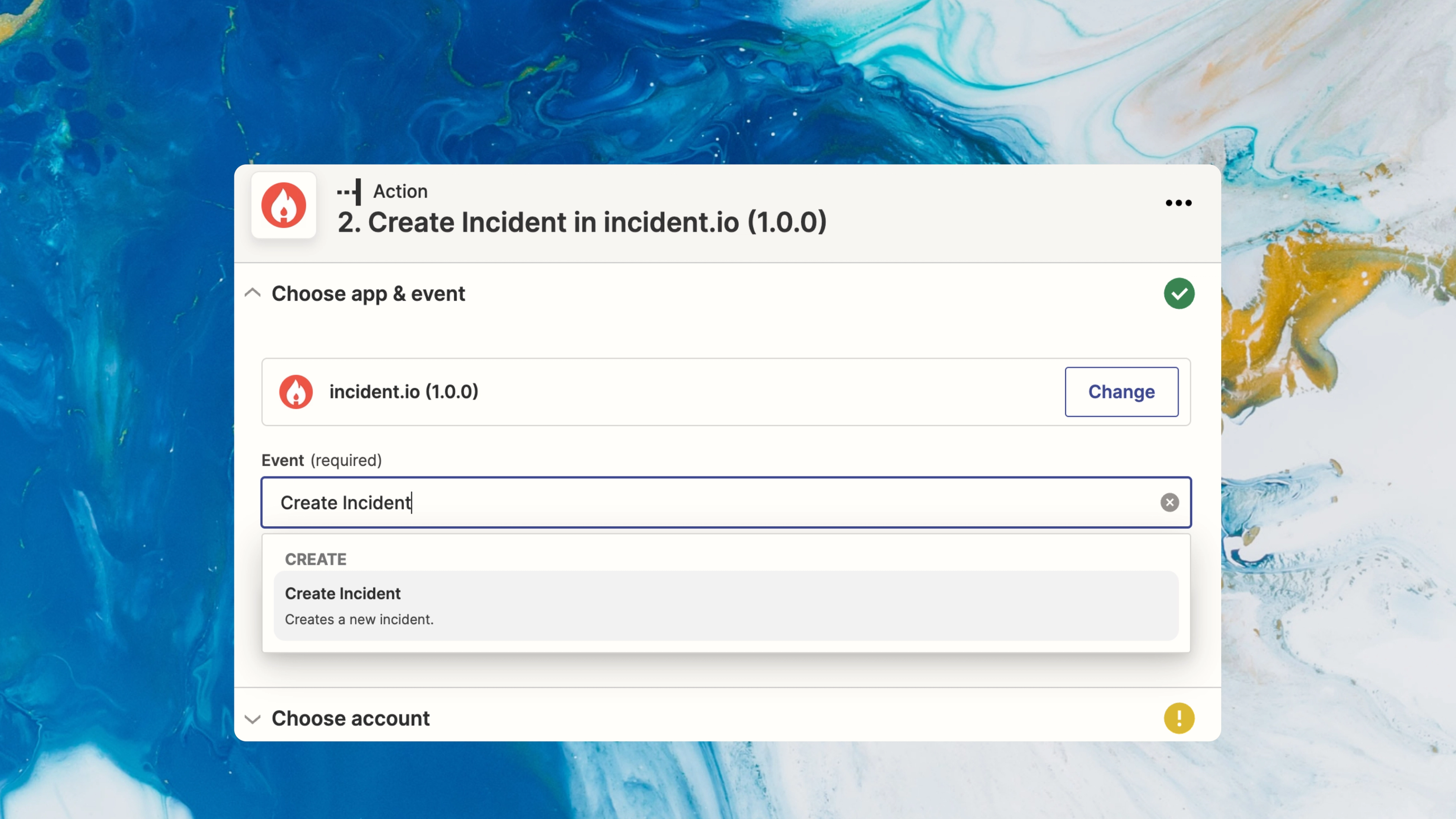Connecting to incident.io with Zapier