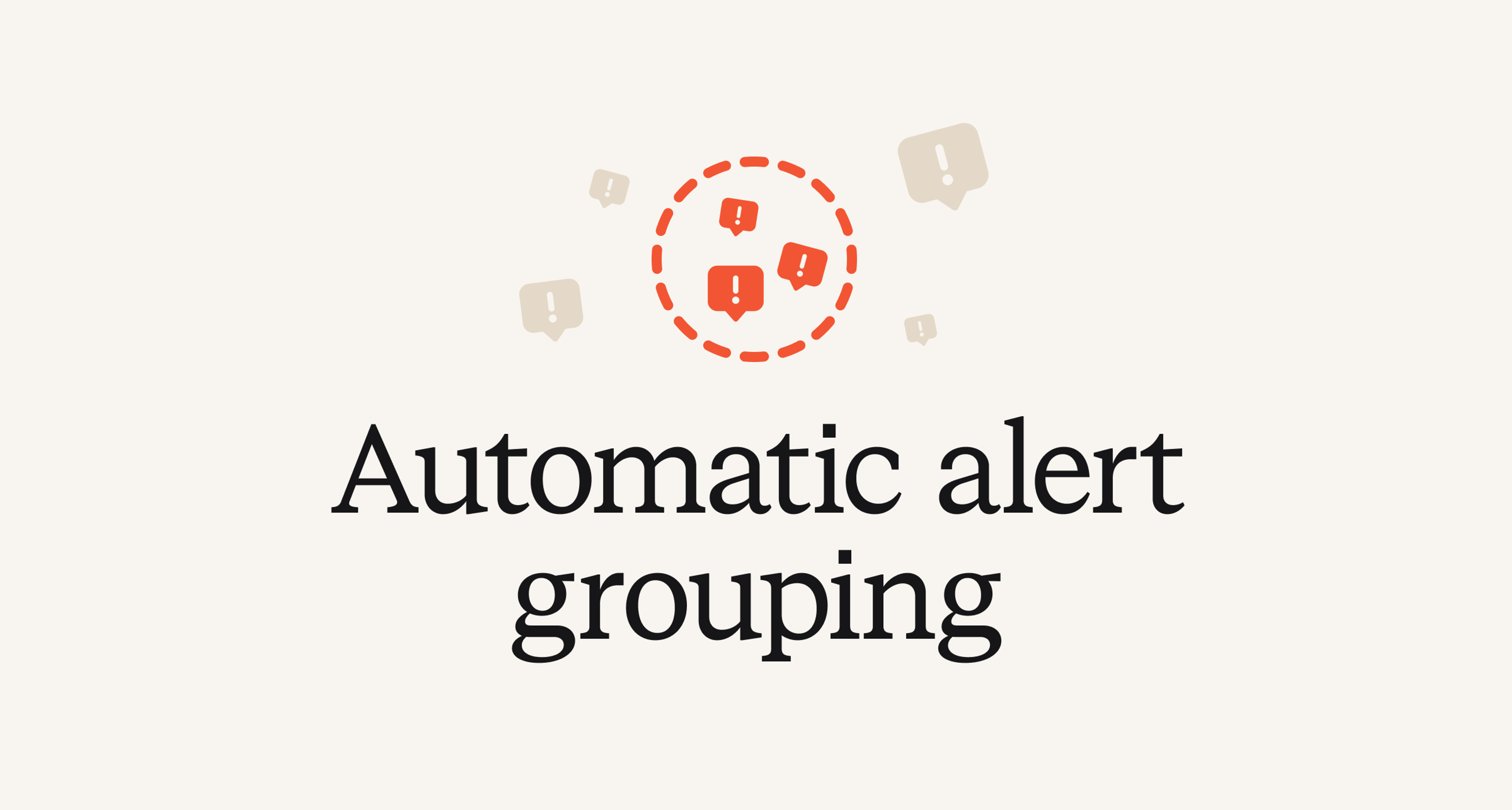 Automatic alert grouping