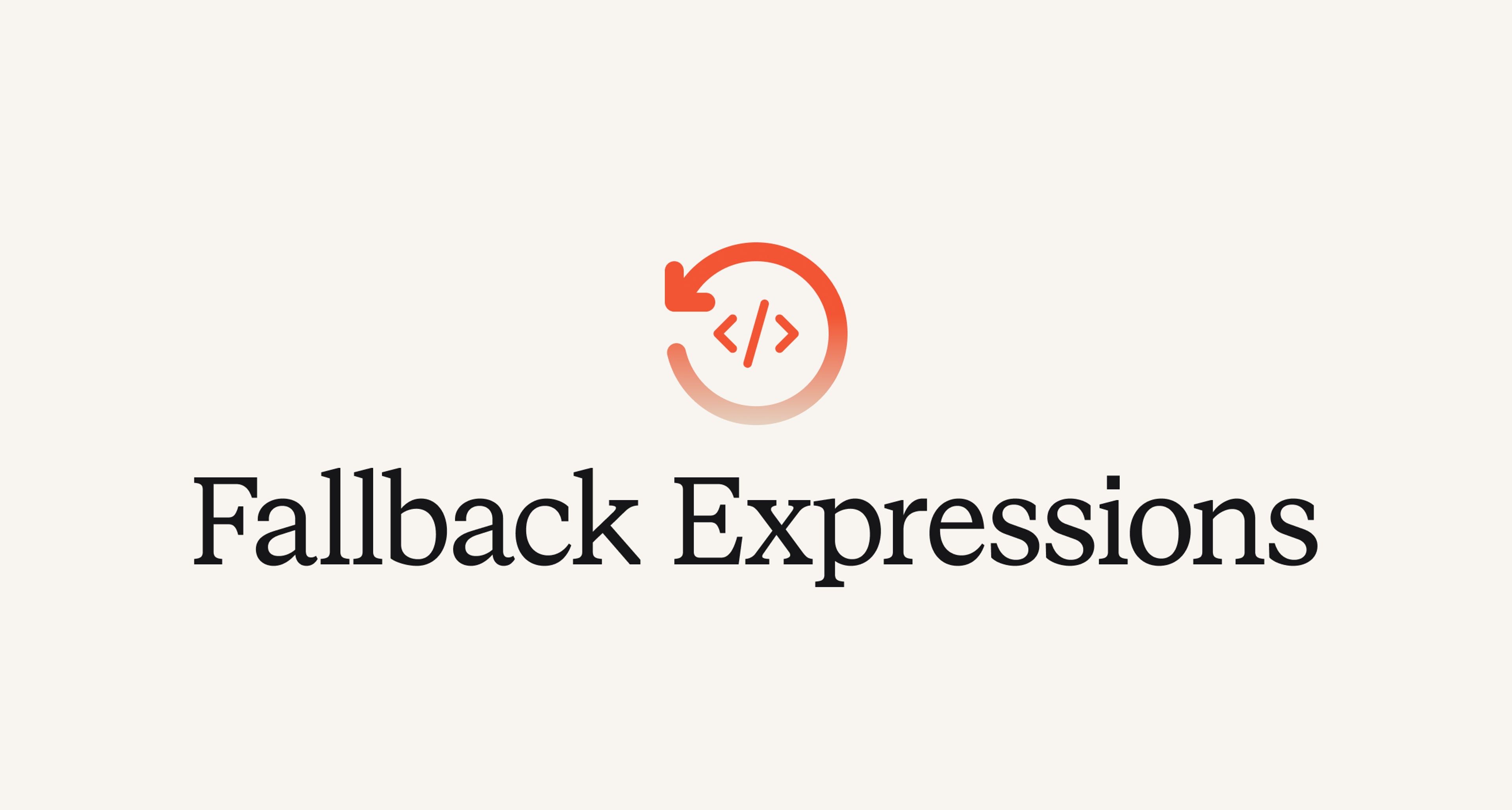 Fallback expressions