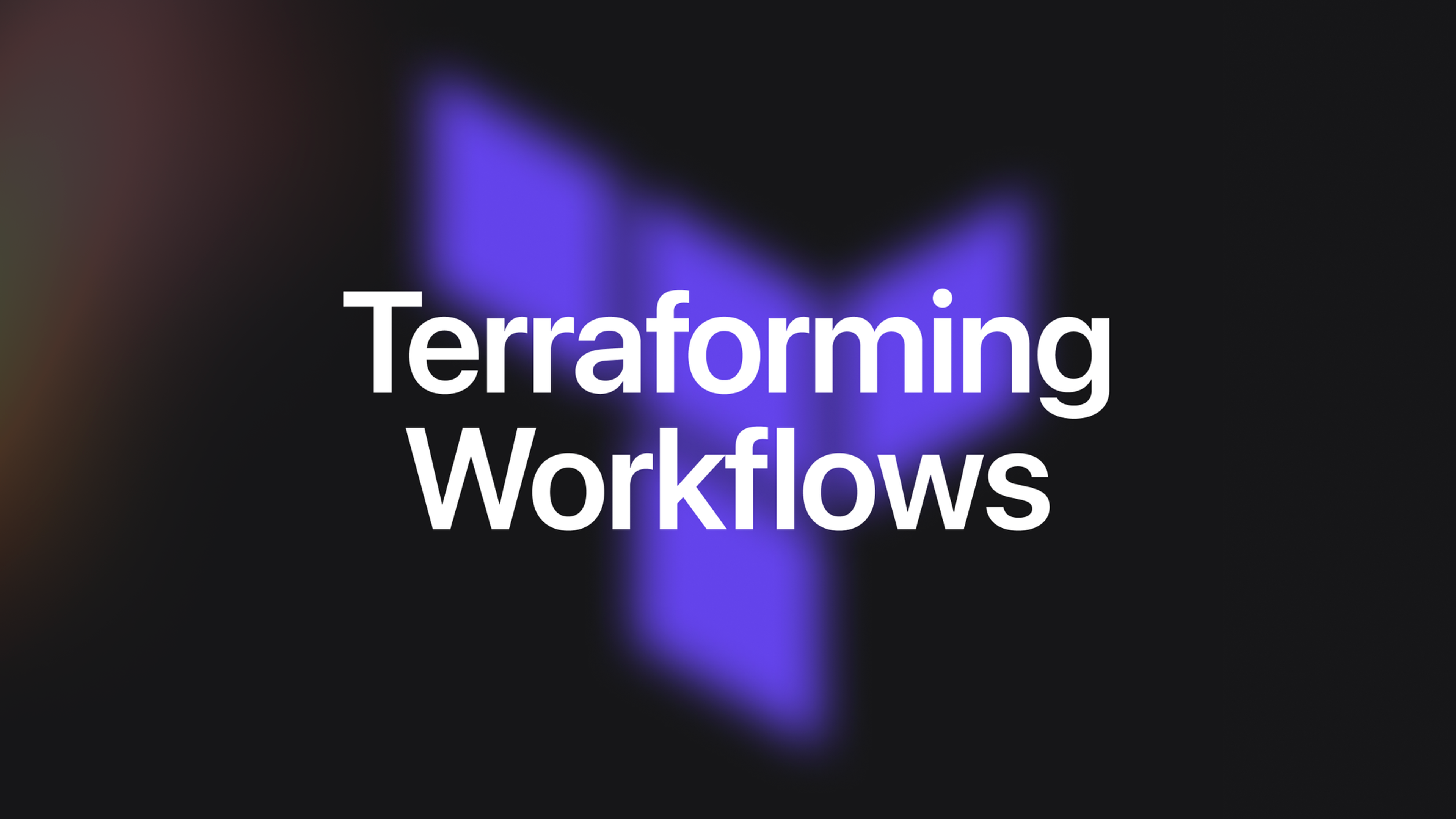 Manage workflows with Terraform 