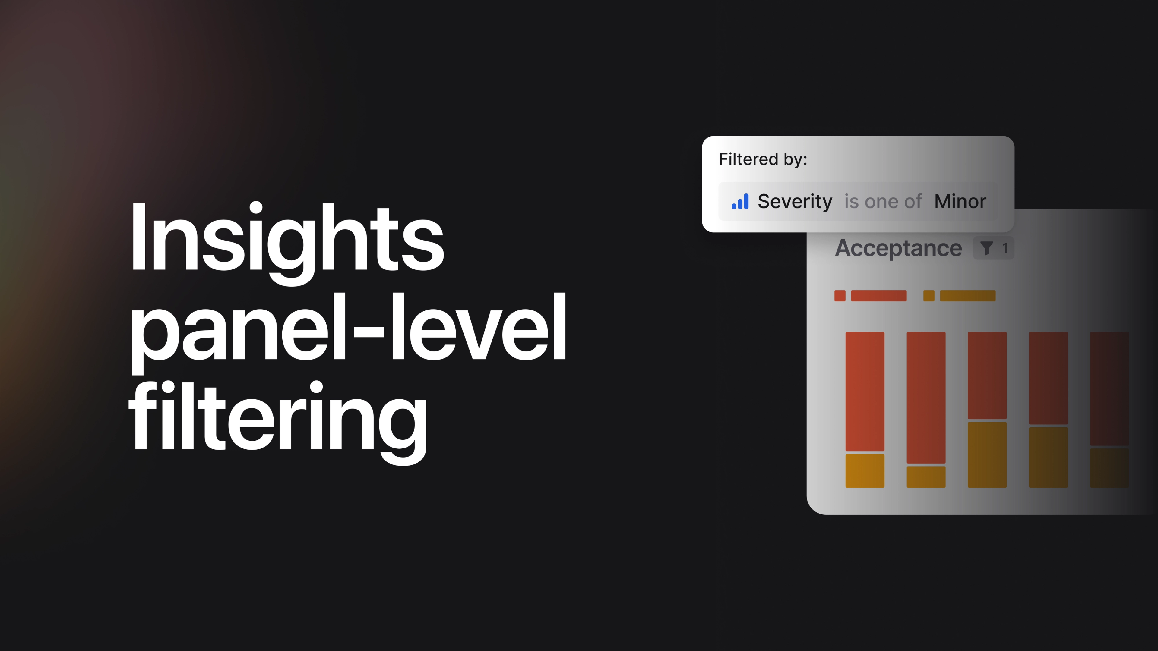 Insights panel-level filtering