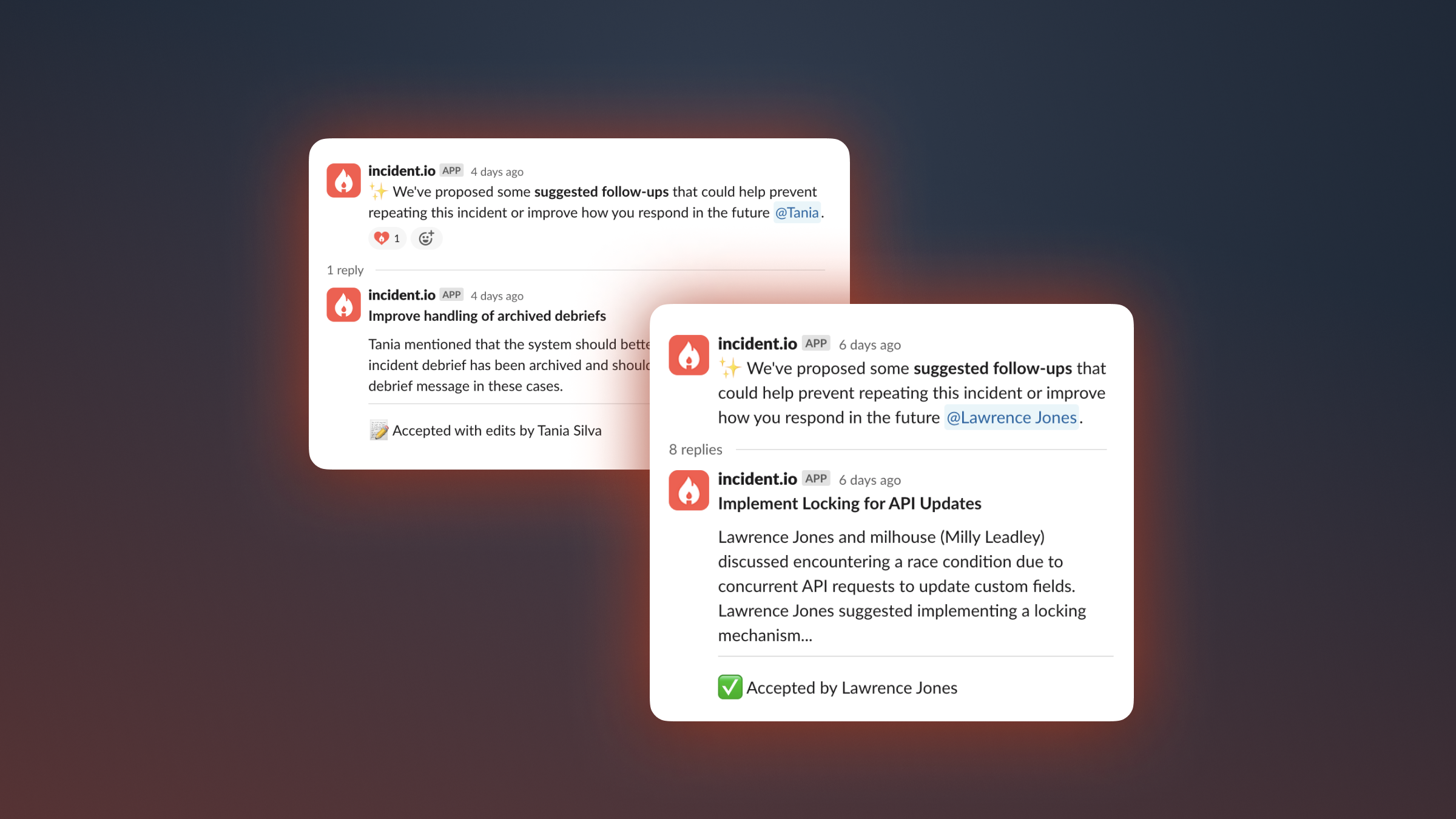 Suggested follow-ups