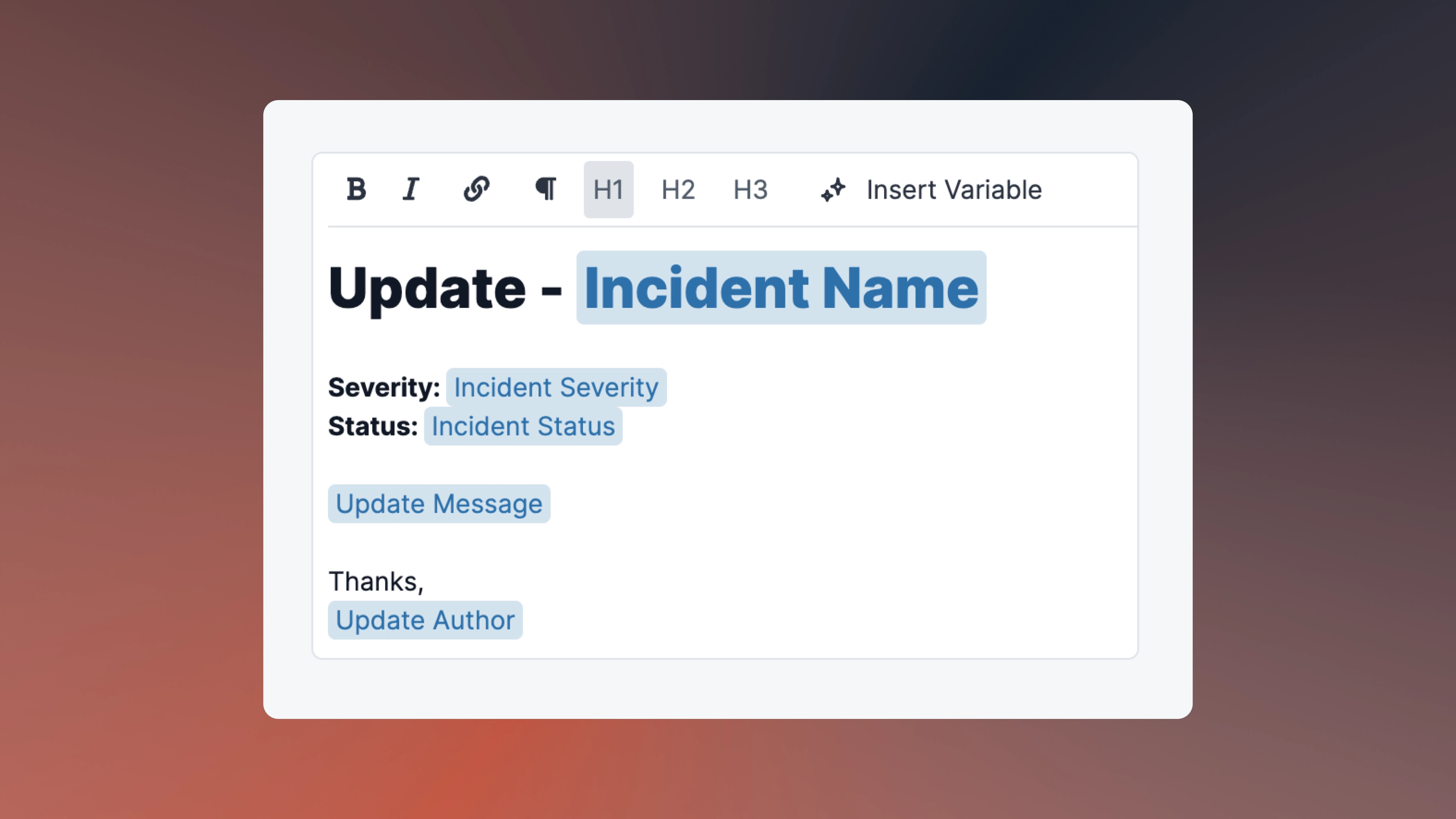 A new email editor
