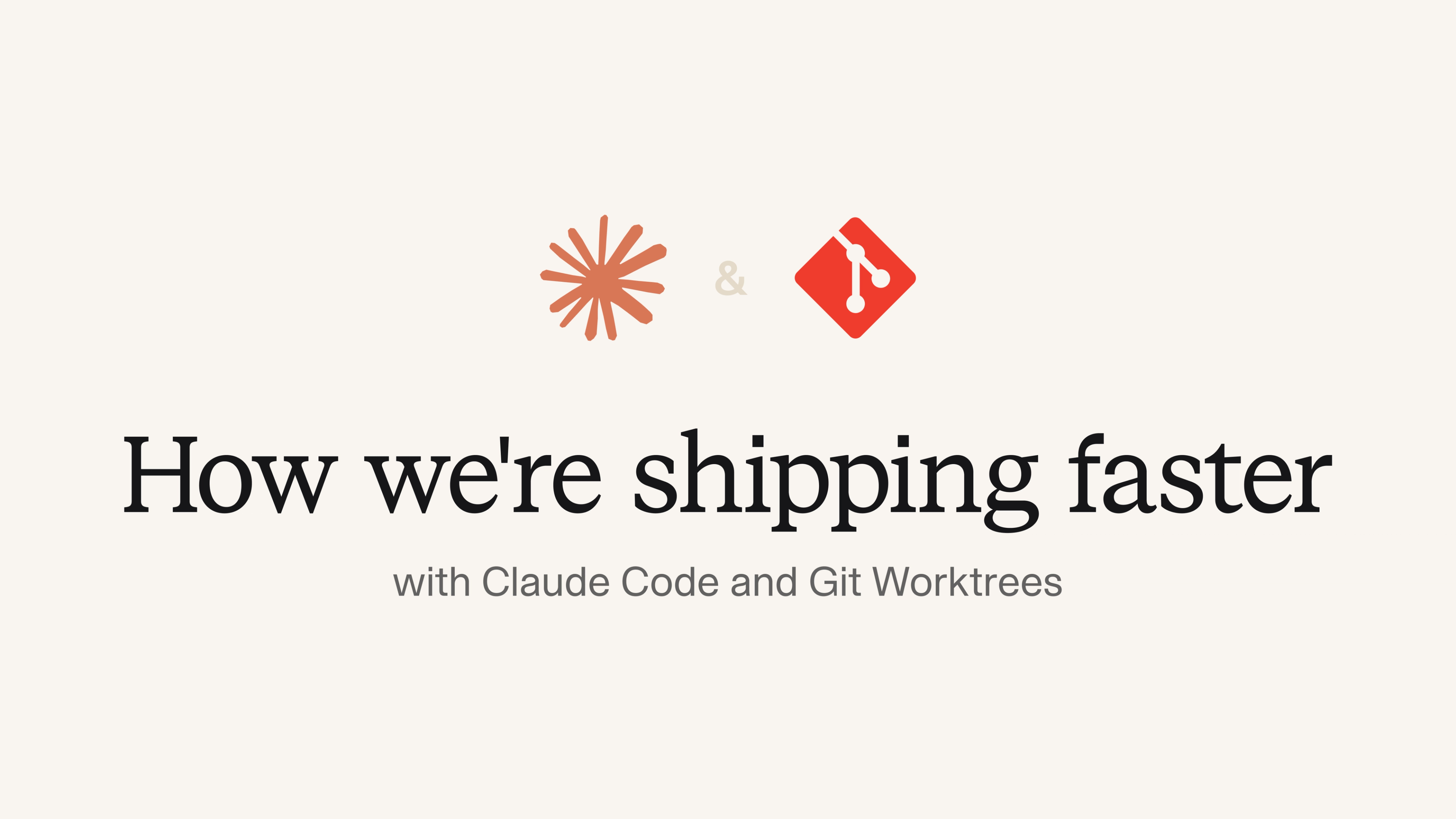 How we're shipping faster with Claude Code and Git Worktrees
