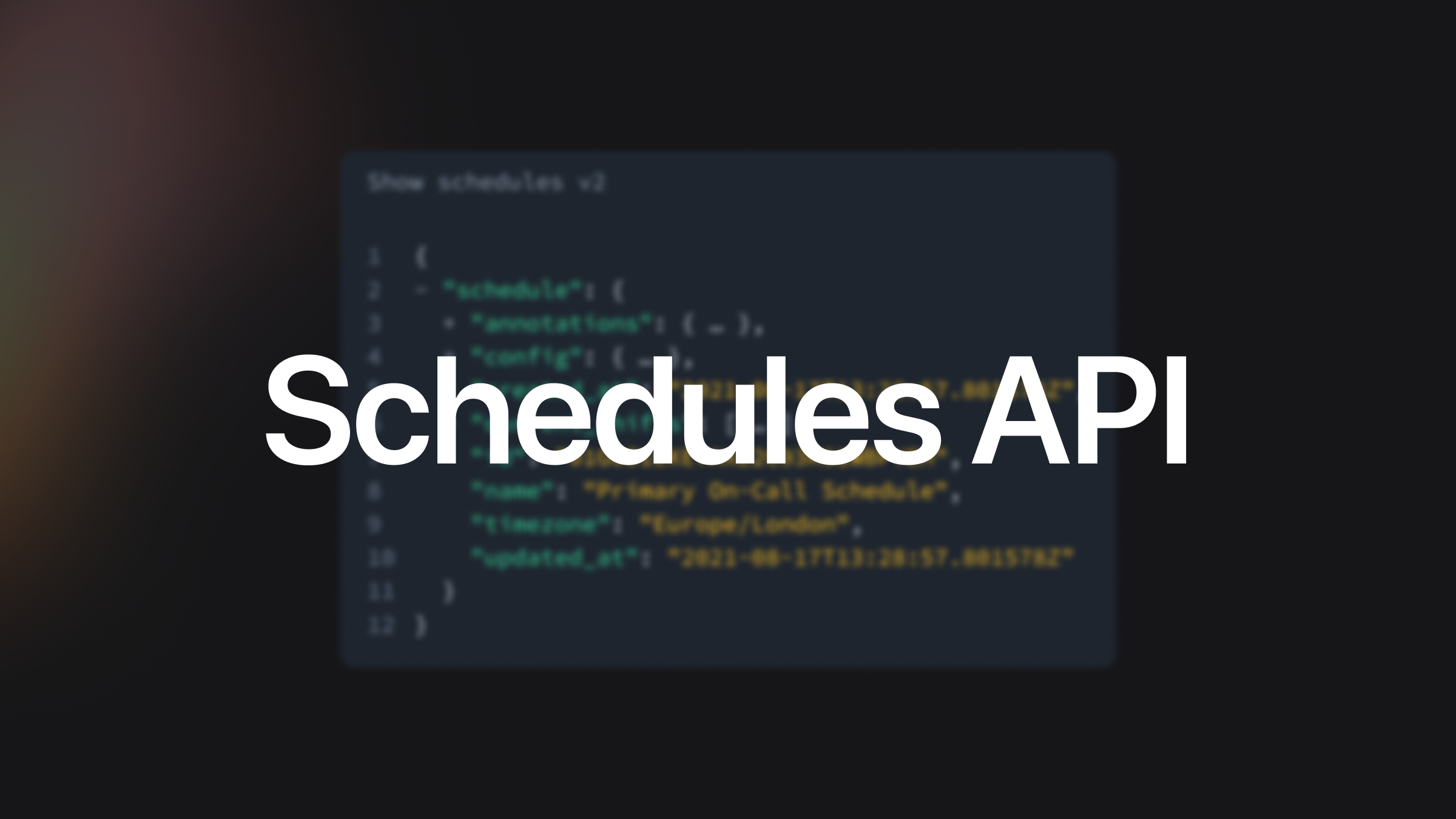 Manage On-call schedules with API