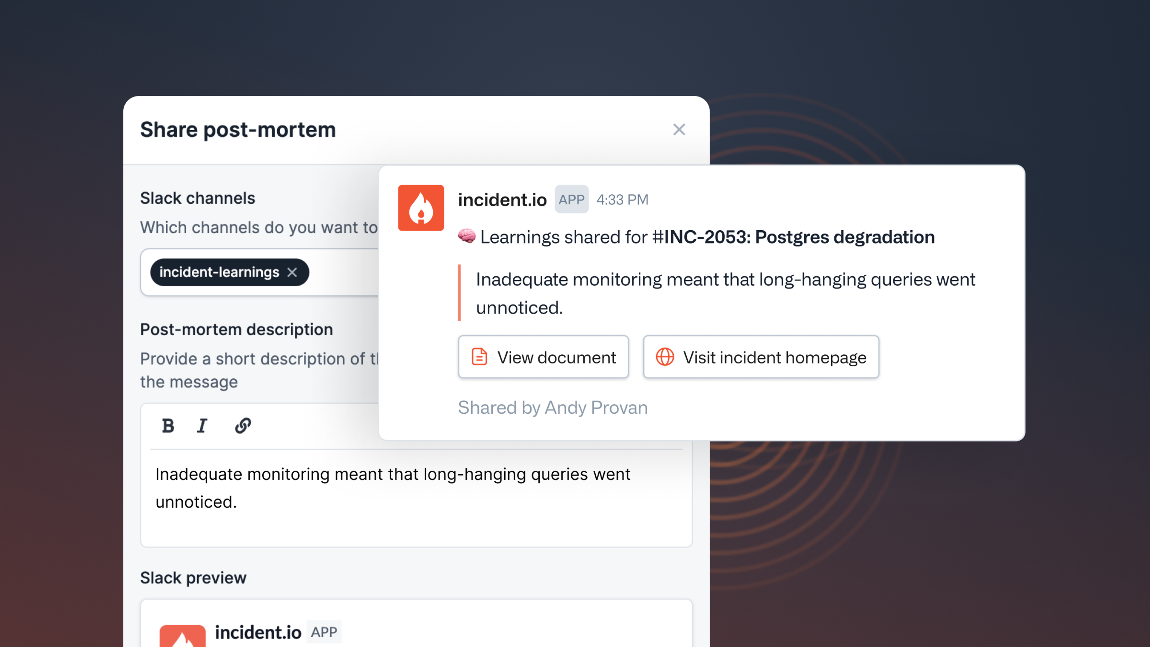 Sharing post-mortems within your organization