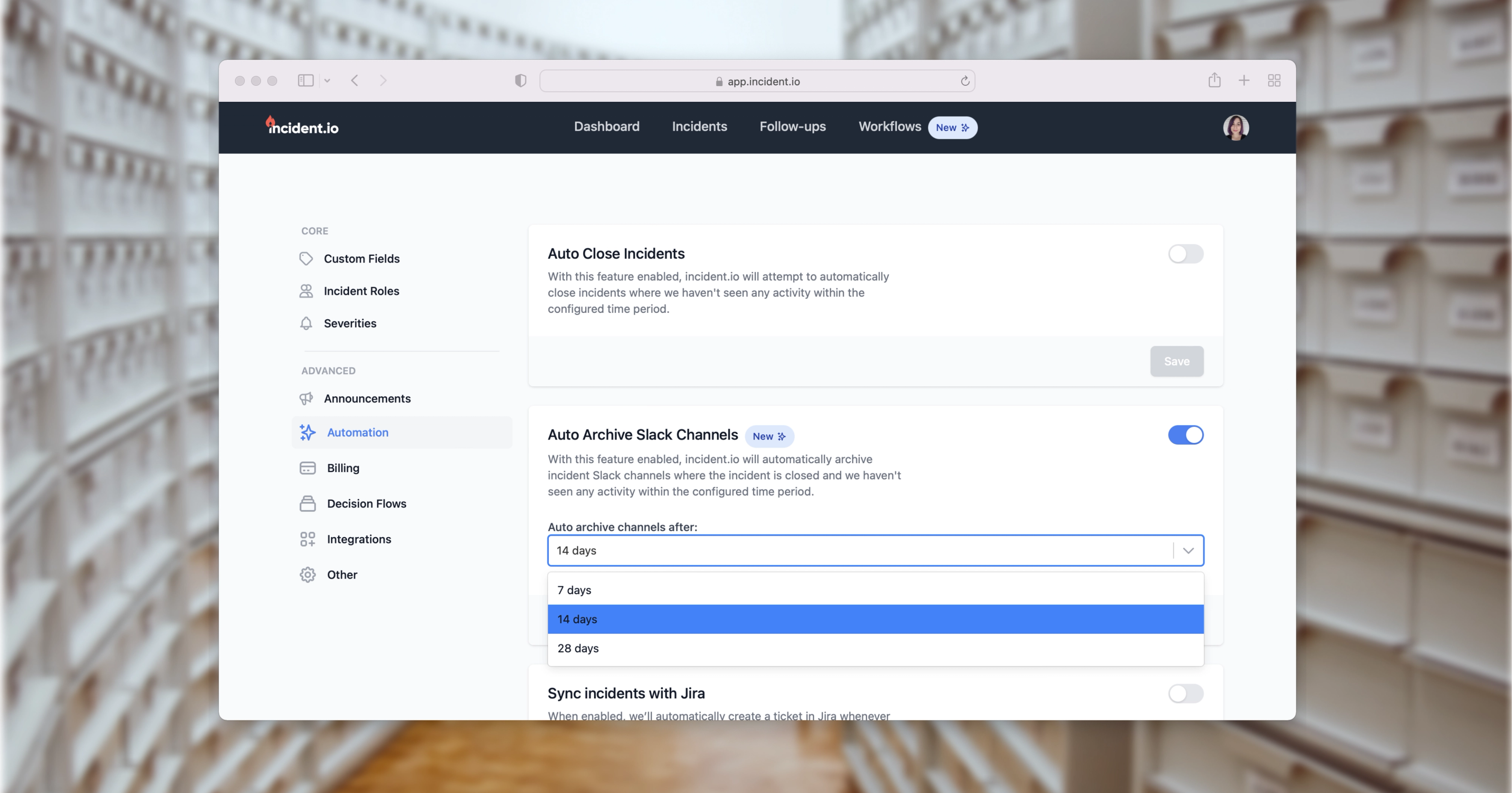 Keep your workspace tidy by auto-archiving incident channels