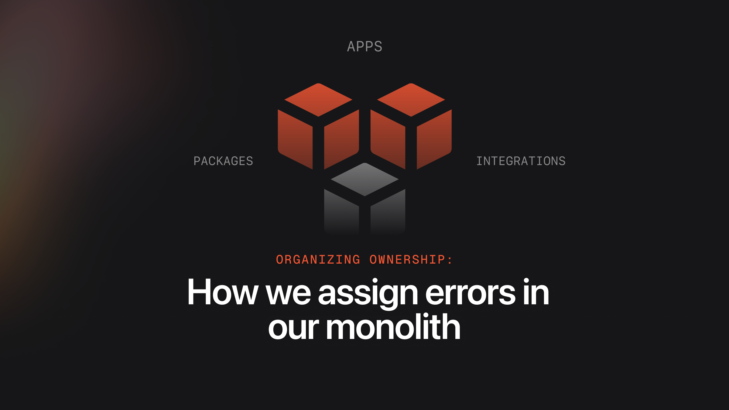 Organizing ownership: How we assign errors in our monolith