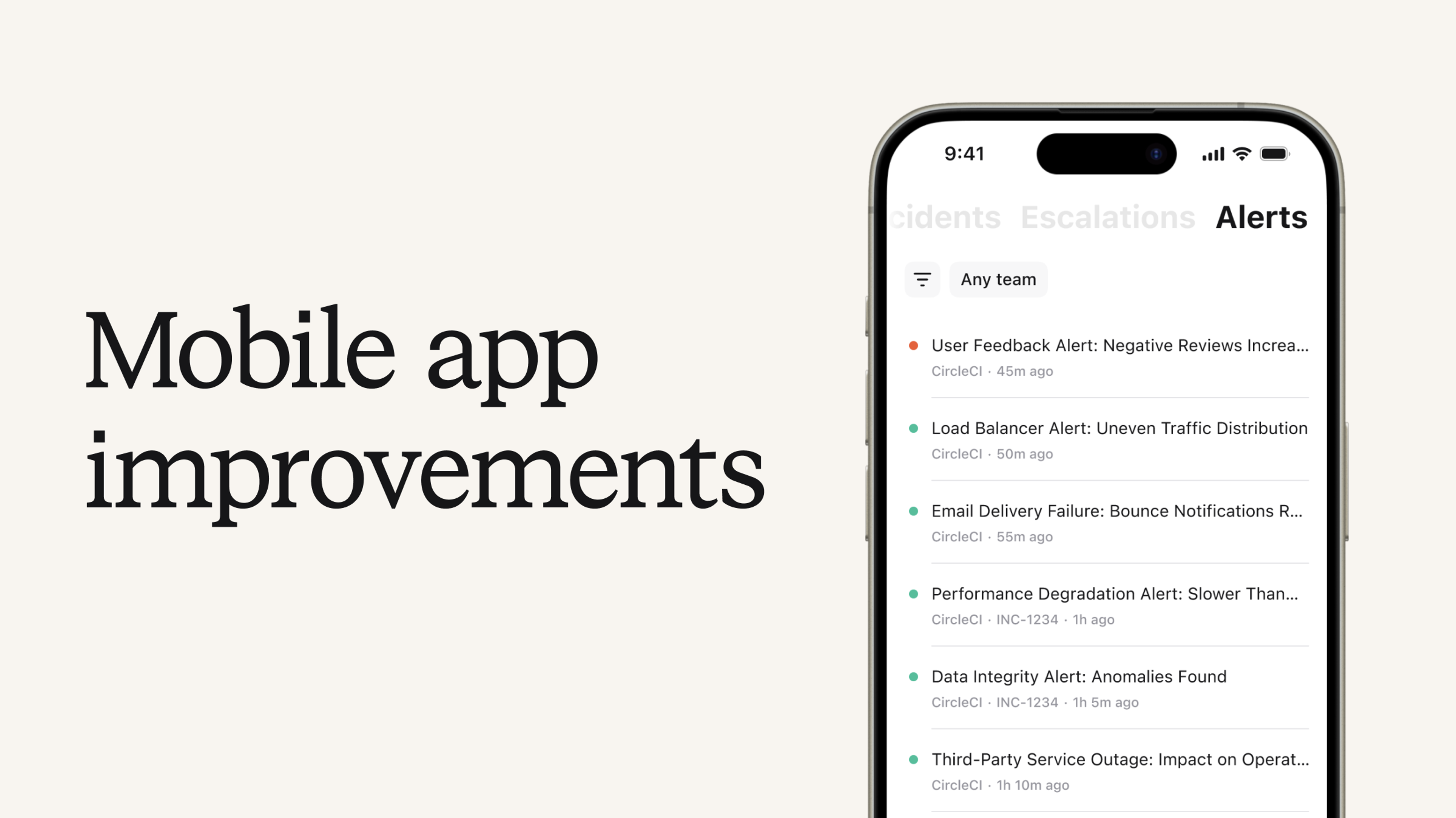 Upgrades to the mobile app